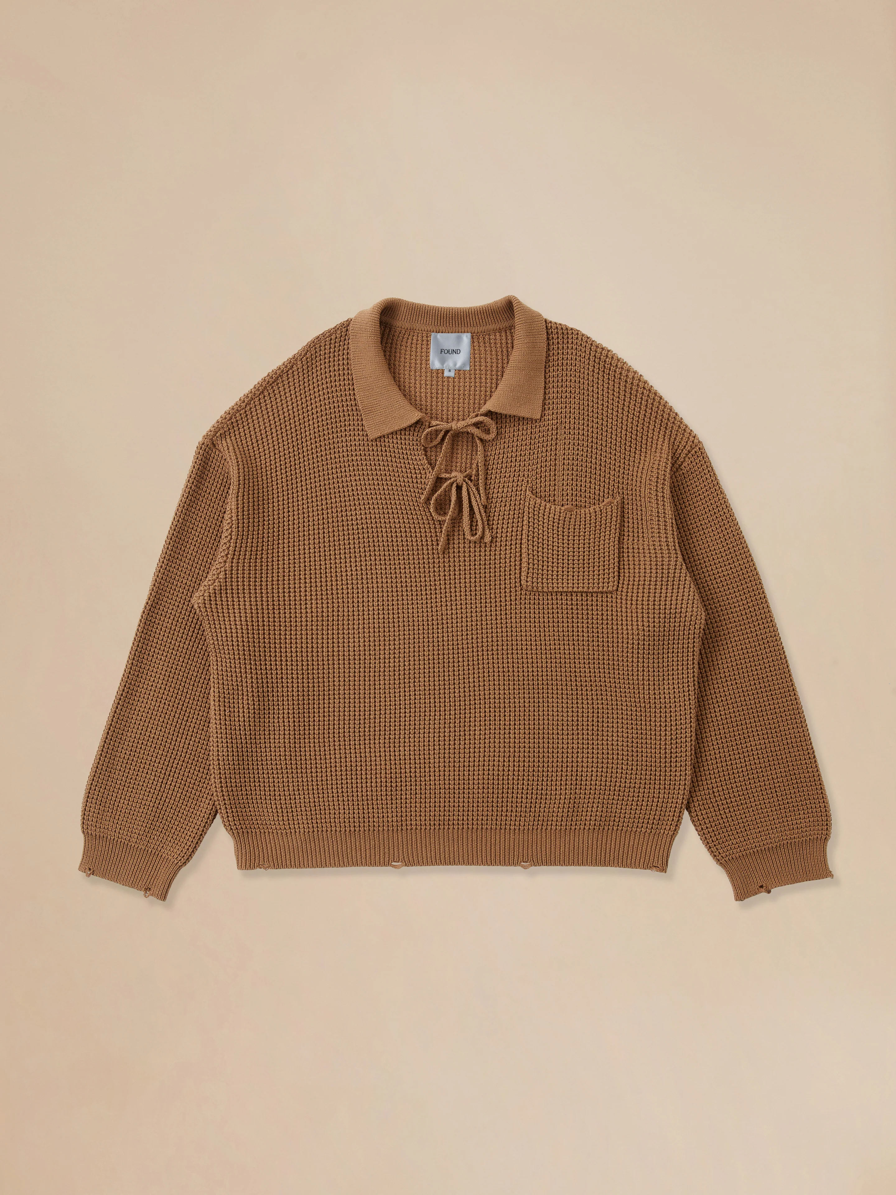 Tie-Collar Knit Sweater - Image 7