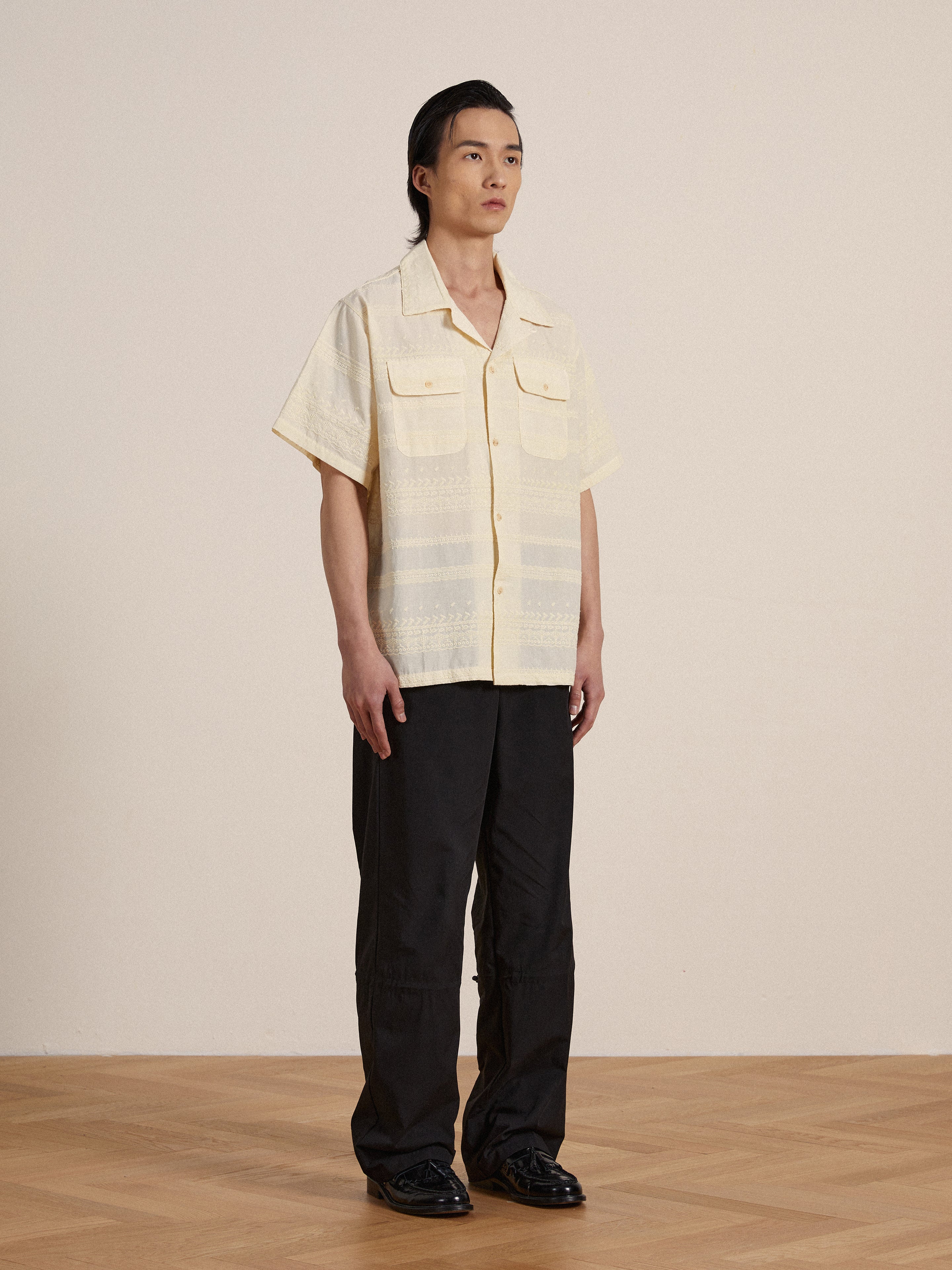 Lace SS Camp Shirt - Image 9