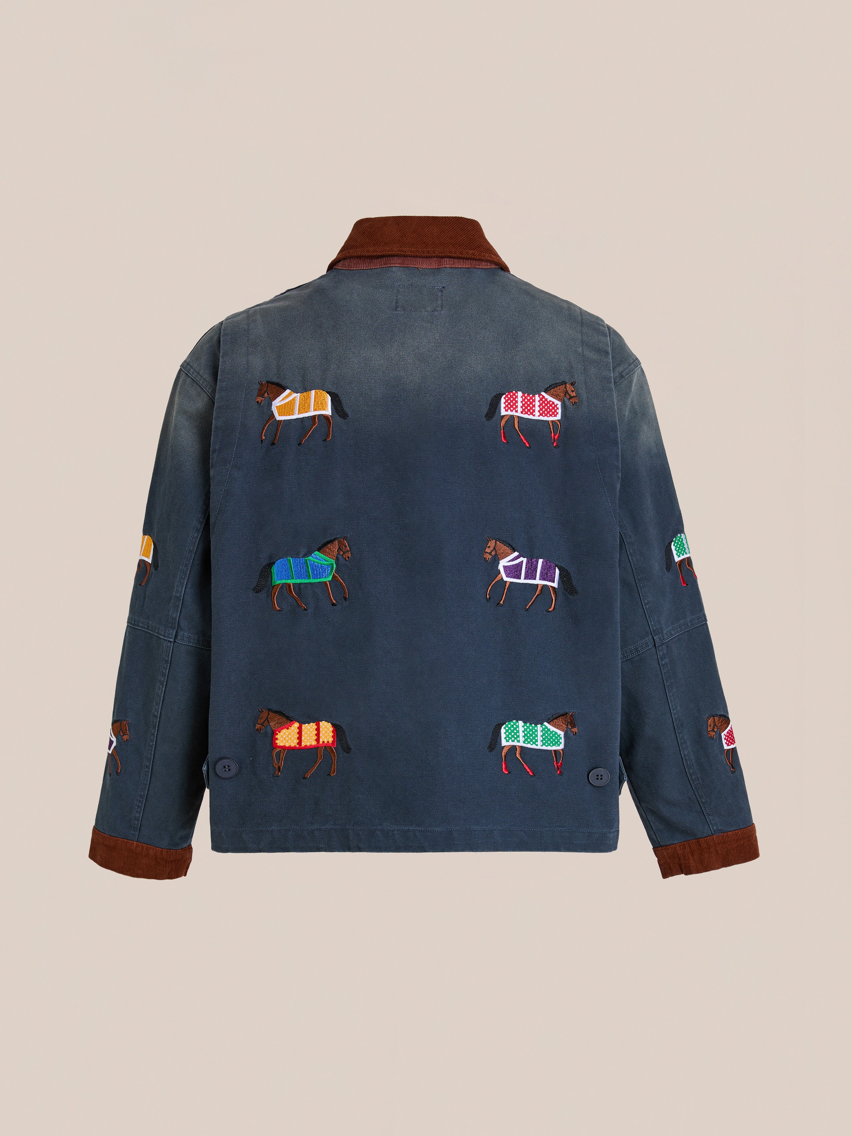 Lariat Horse Embroidered Work Jacket - Image 6