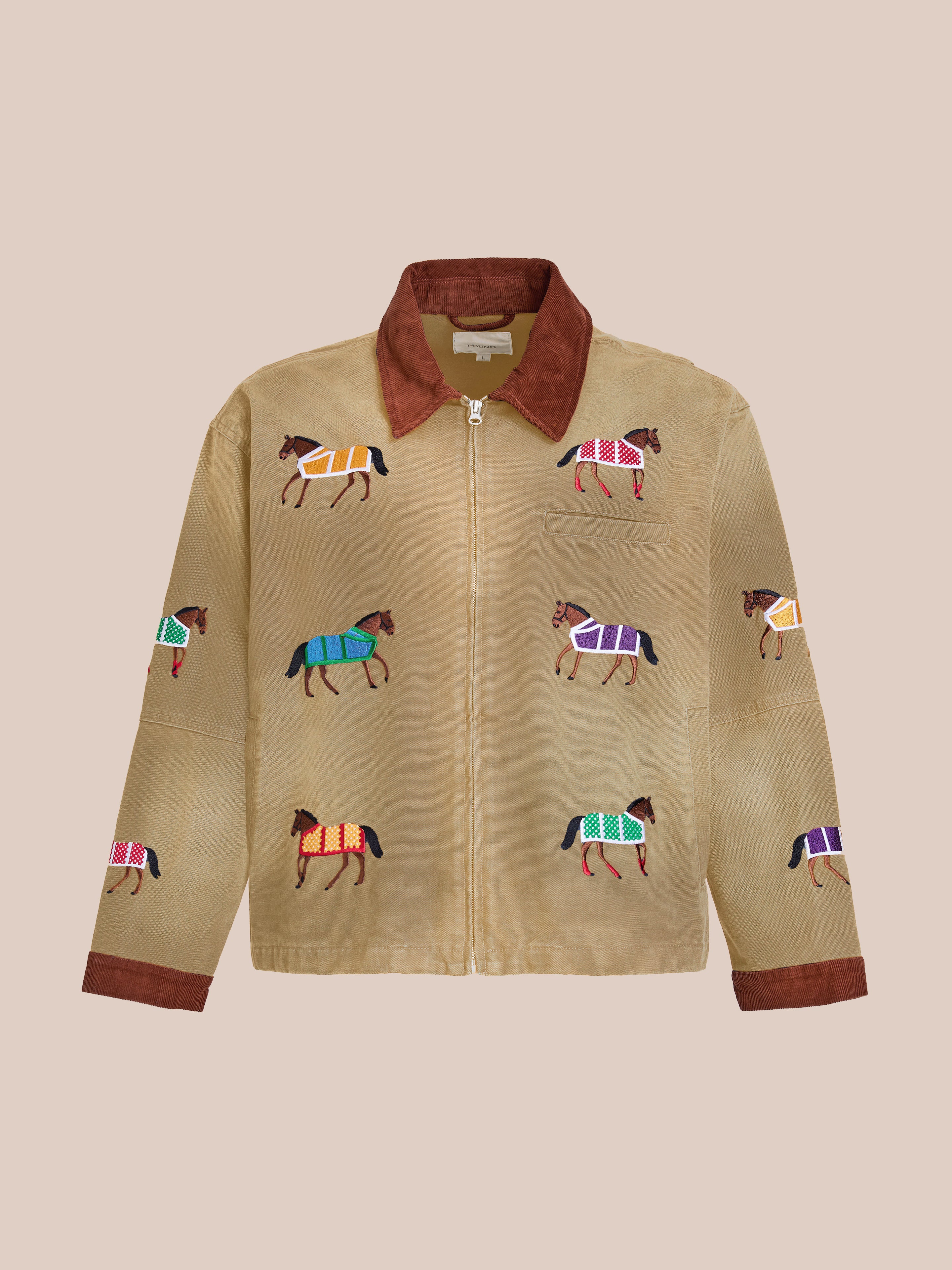 Lariat Horse Embroidered Work Jacket - Image 2