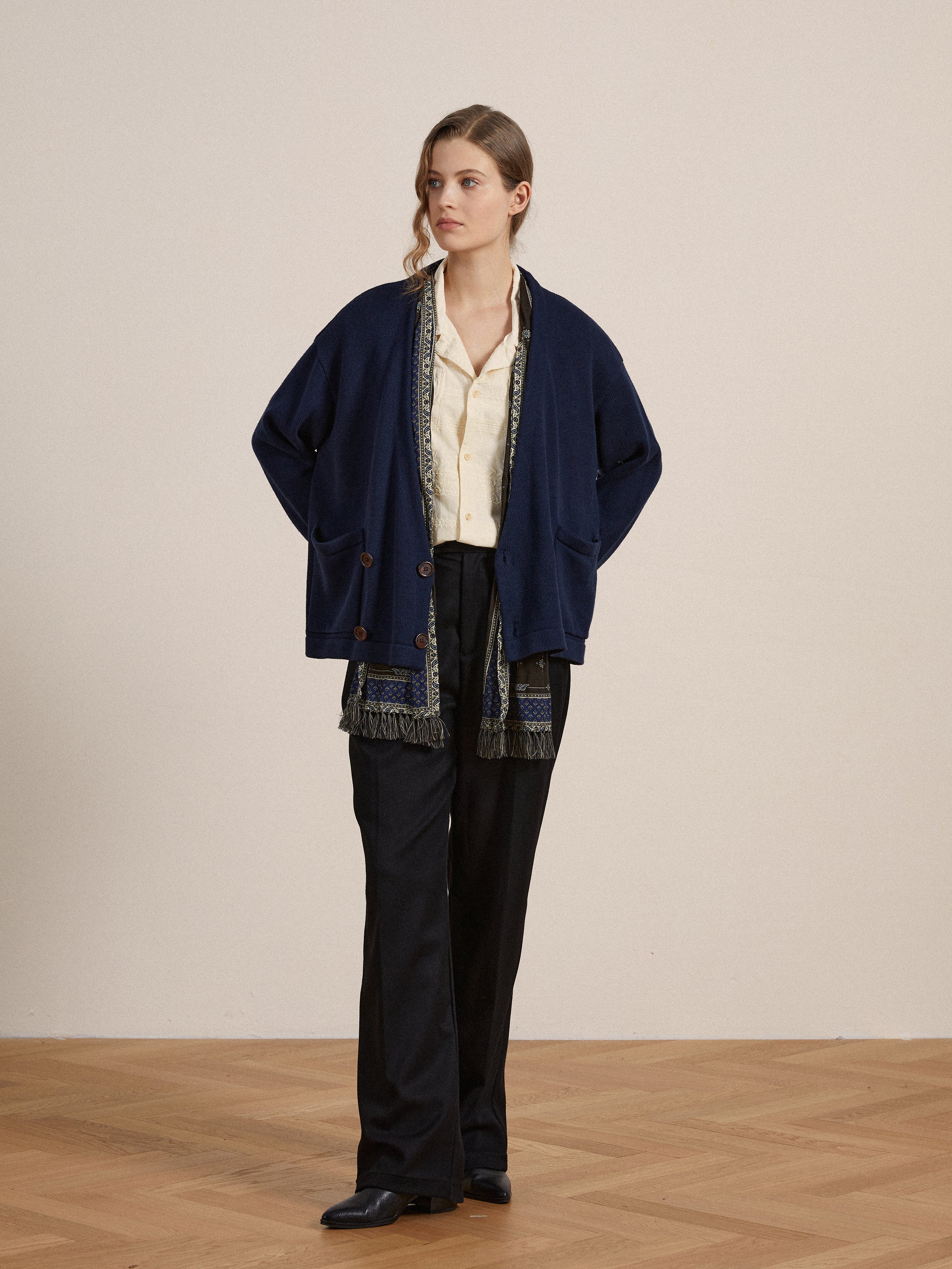 Larsi Double Breasted Knit Cardigan - Image 3