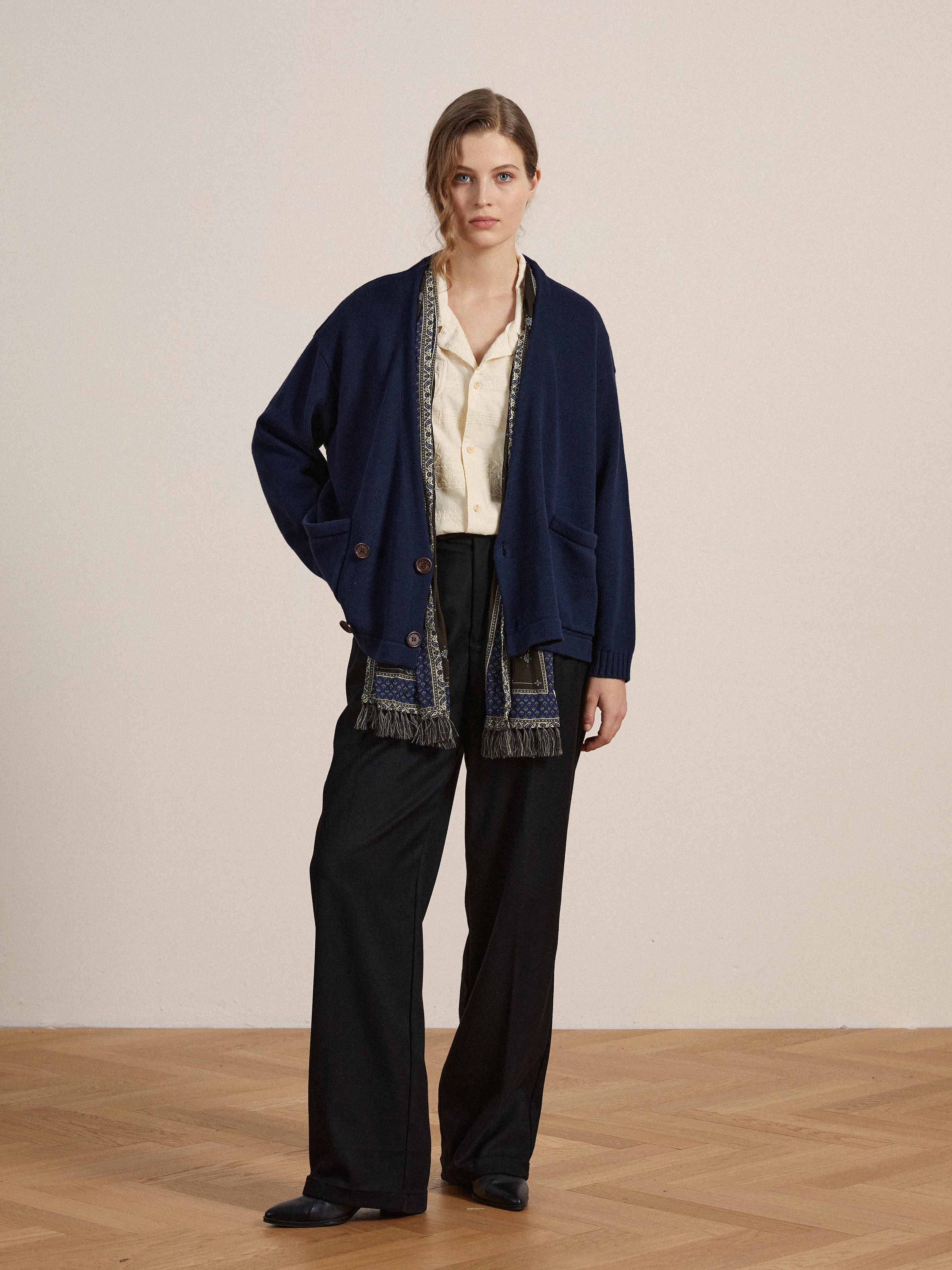 Larsi Double Breasted Knit Cardigan - Image 4