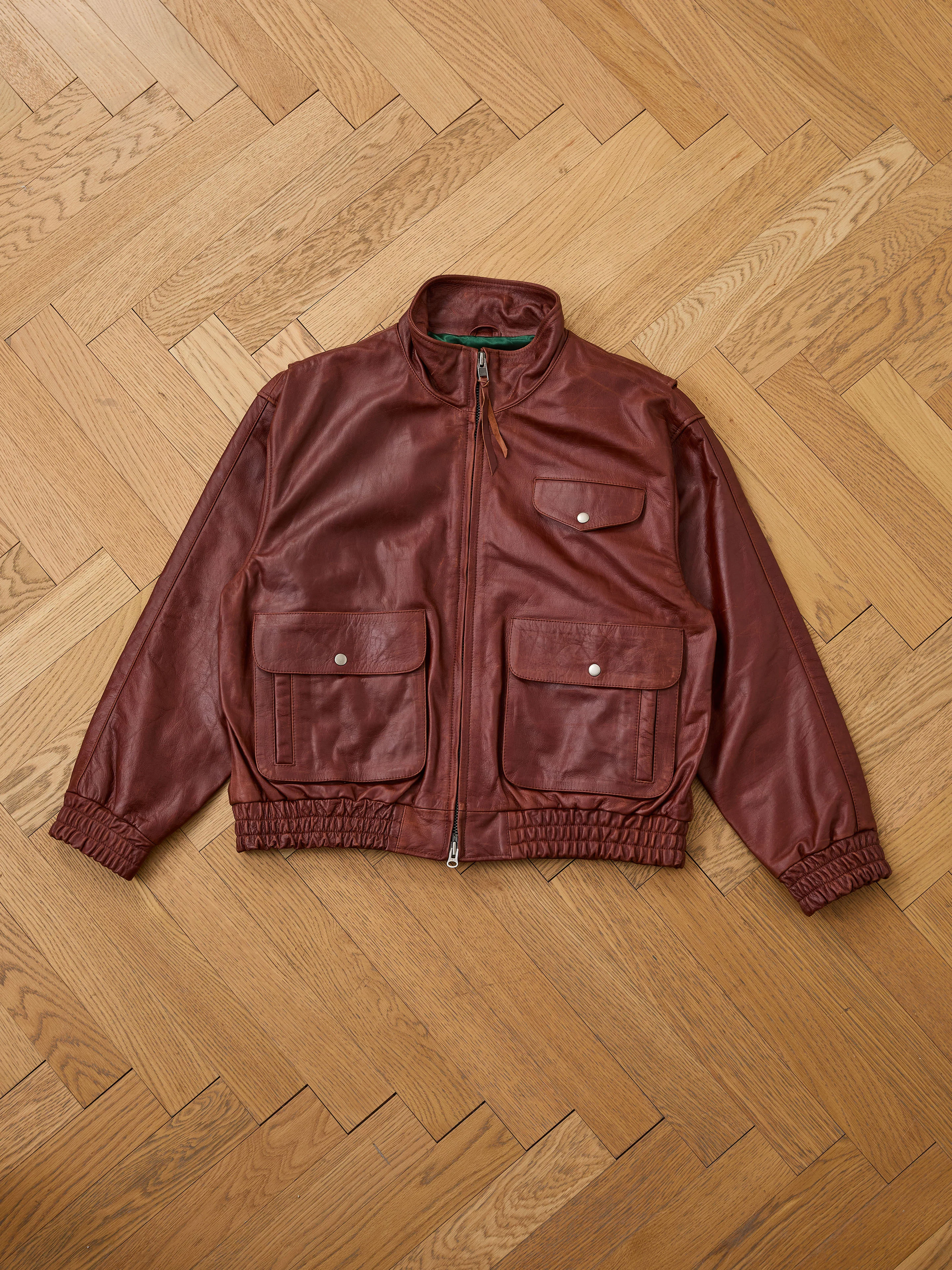 Redwood Leather Bomber Jacket - Image 16