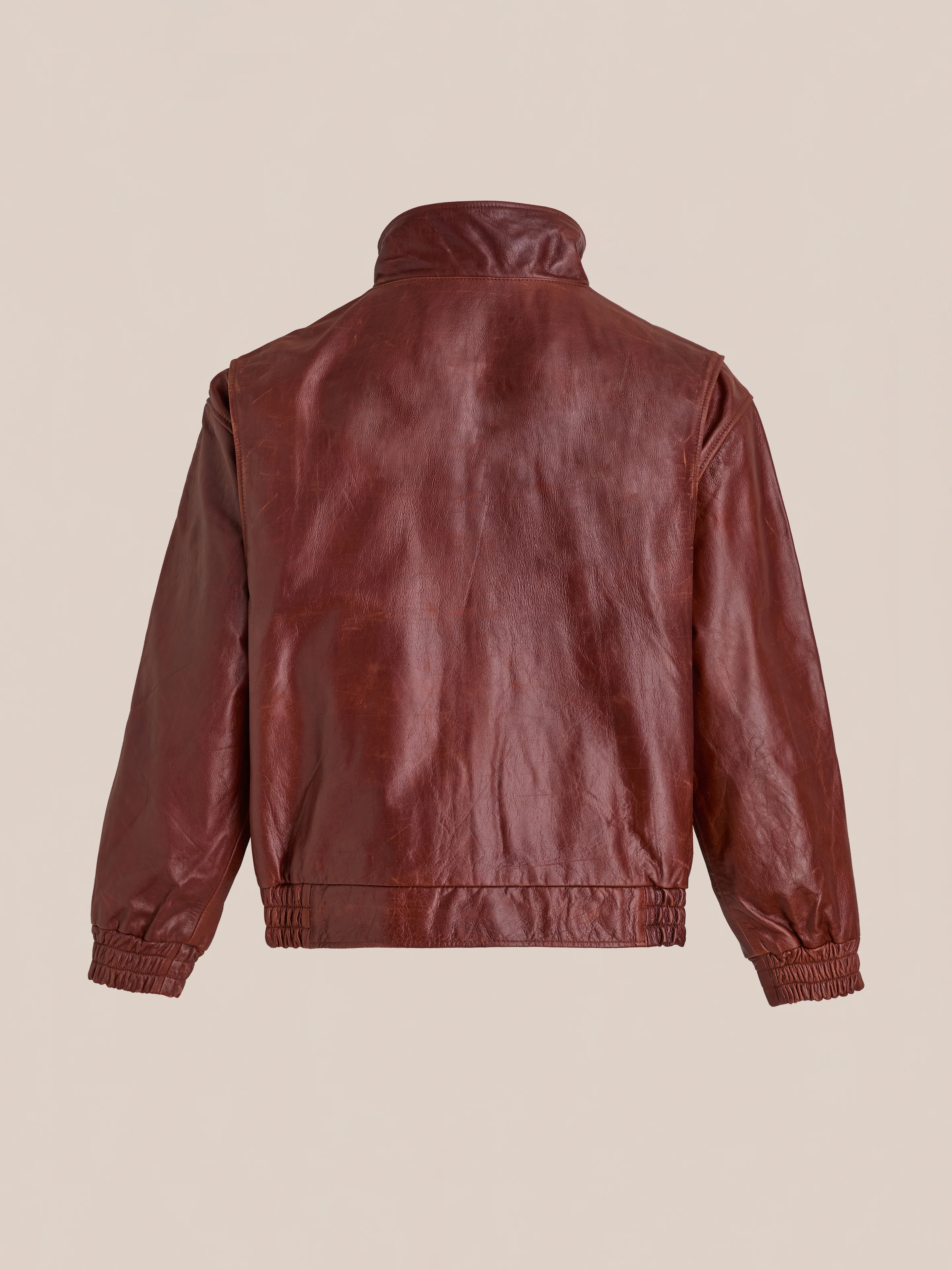 Redwood Leather Bomber Jacket - Image 4