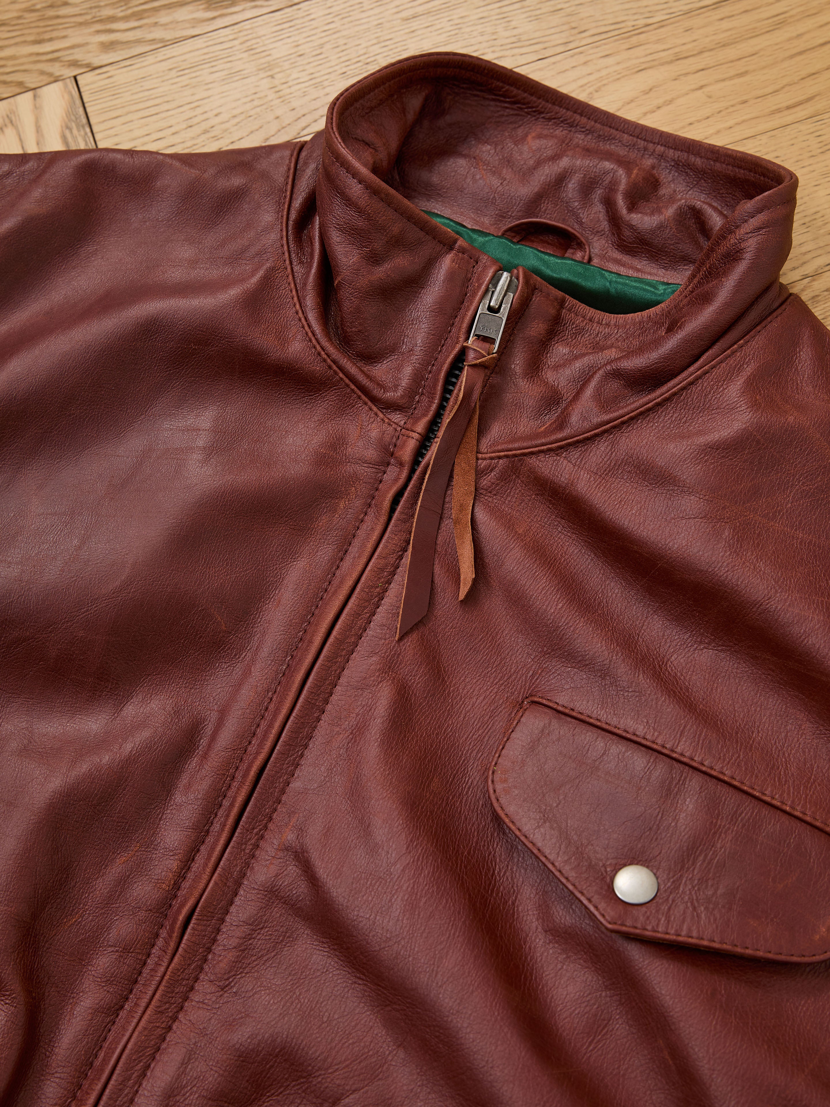 Redwood Leather Bomber Jacket - Image 5