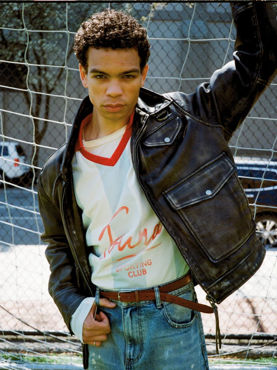 Distressed Leather Pocket Jacket - Image 6