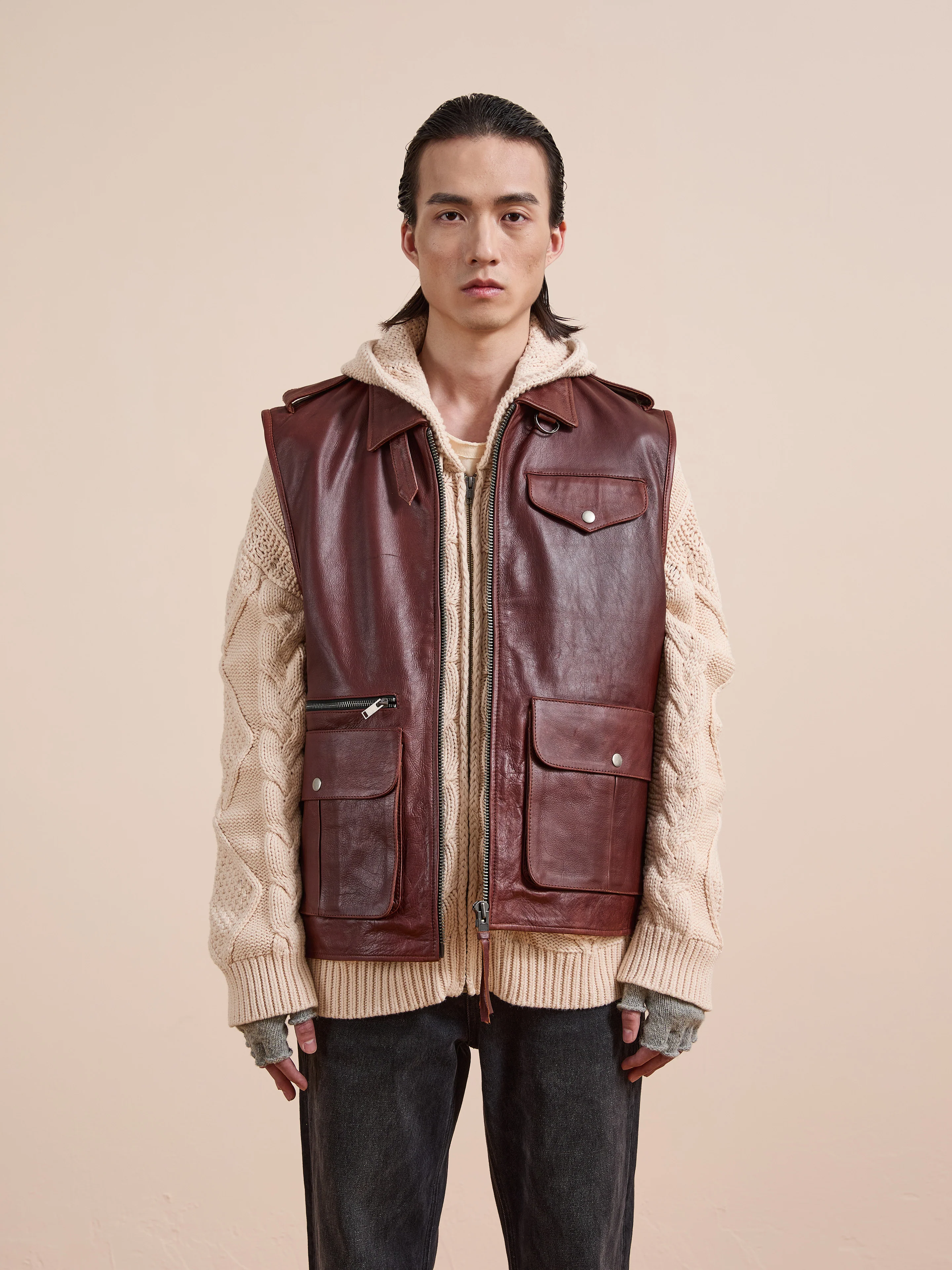 Leather Pocket Vest - Image 10