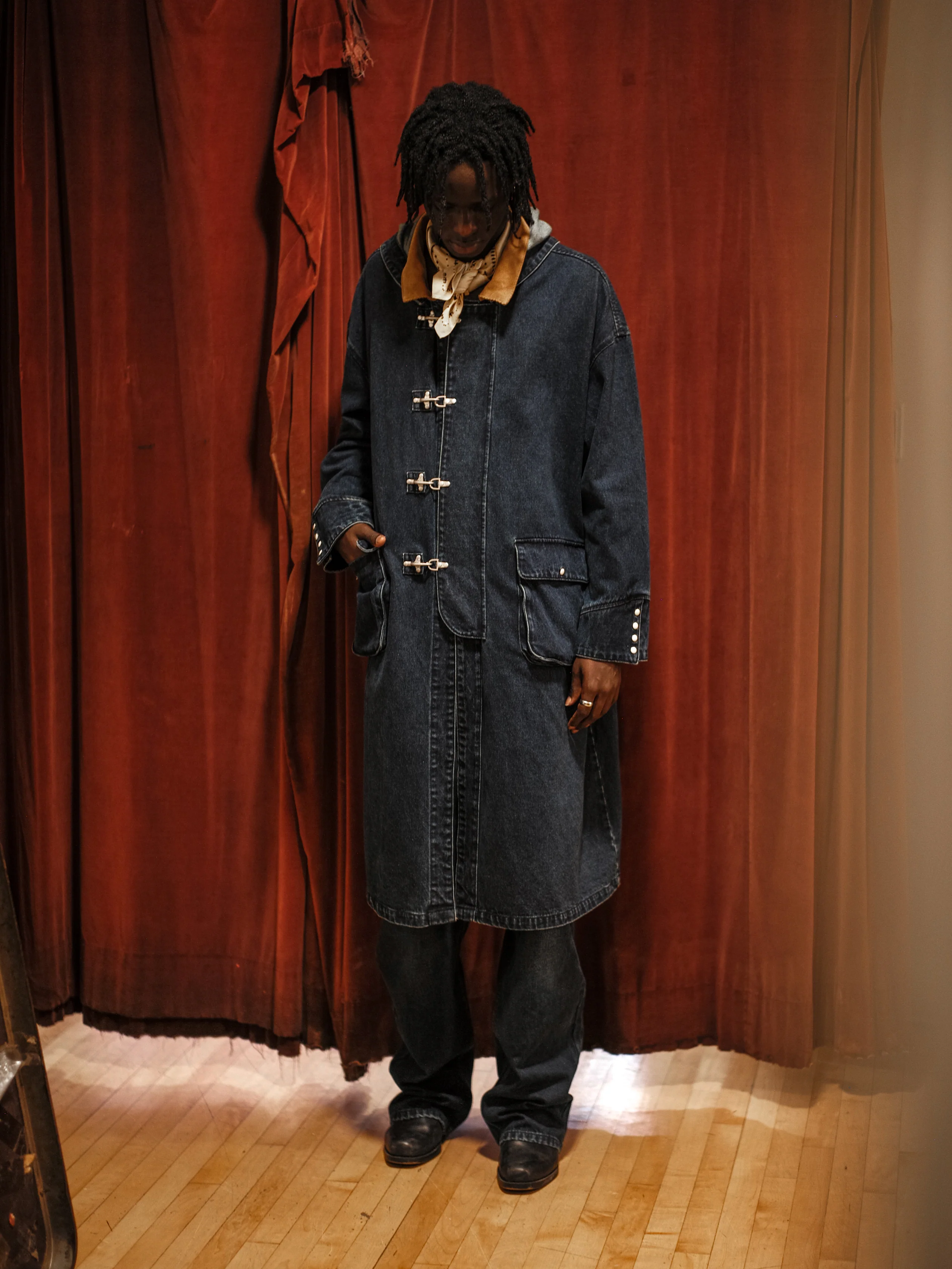 Sargasso Denim Buckle Coat - Image 12