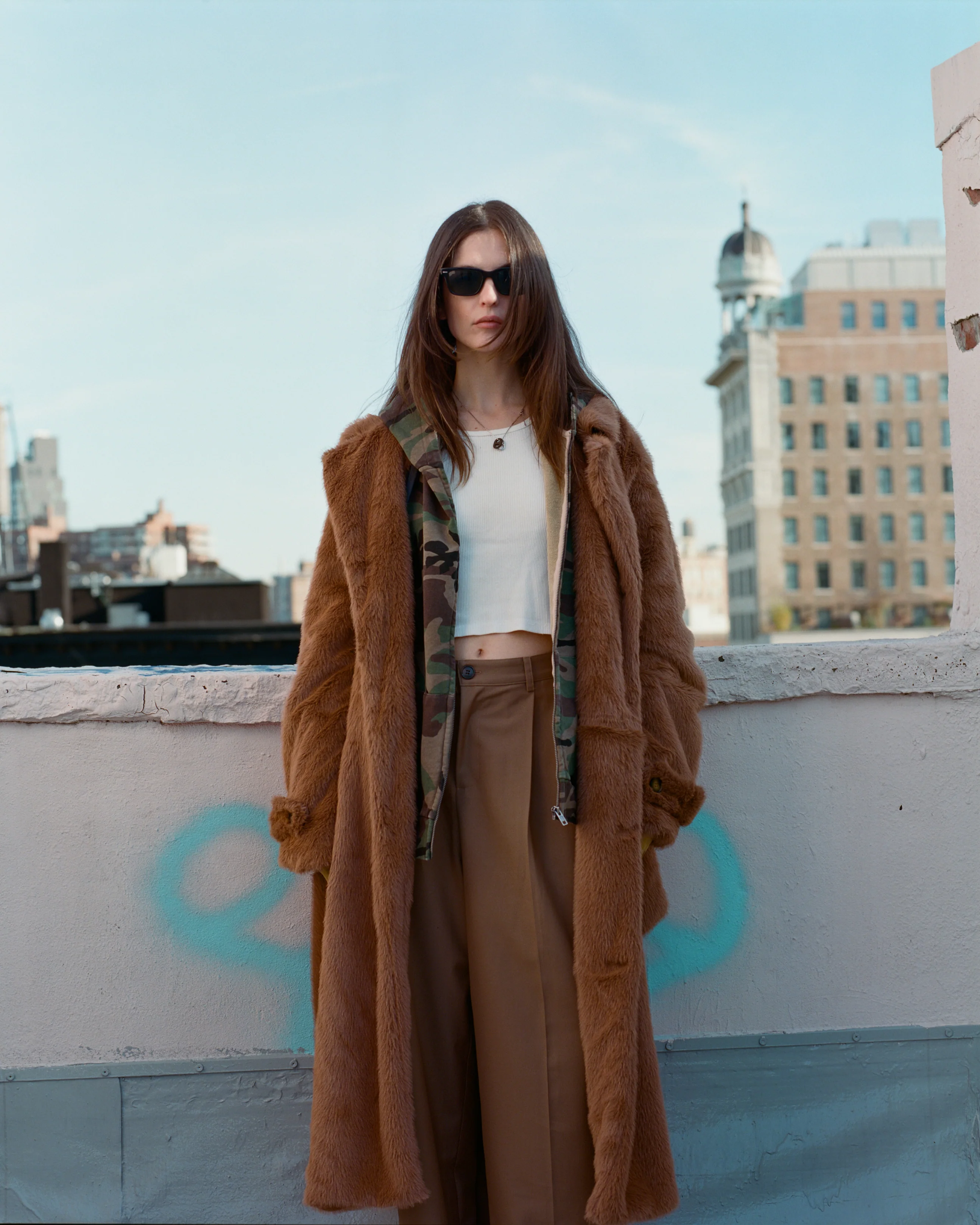 Long Faux Fur Coat - Image 11