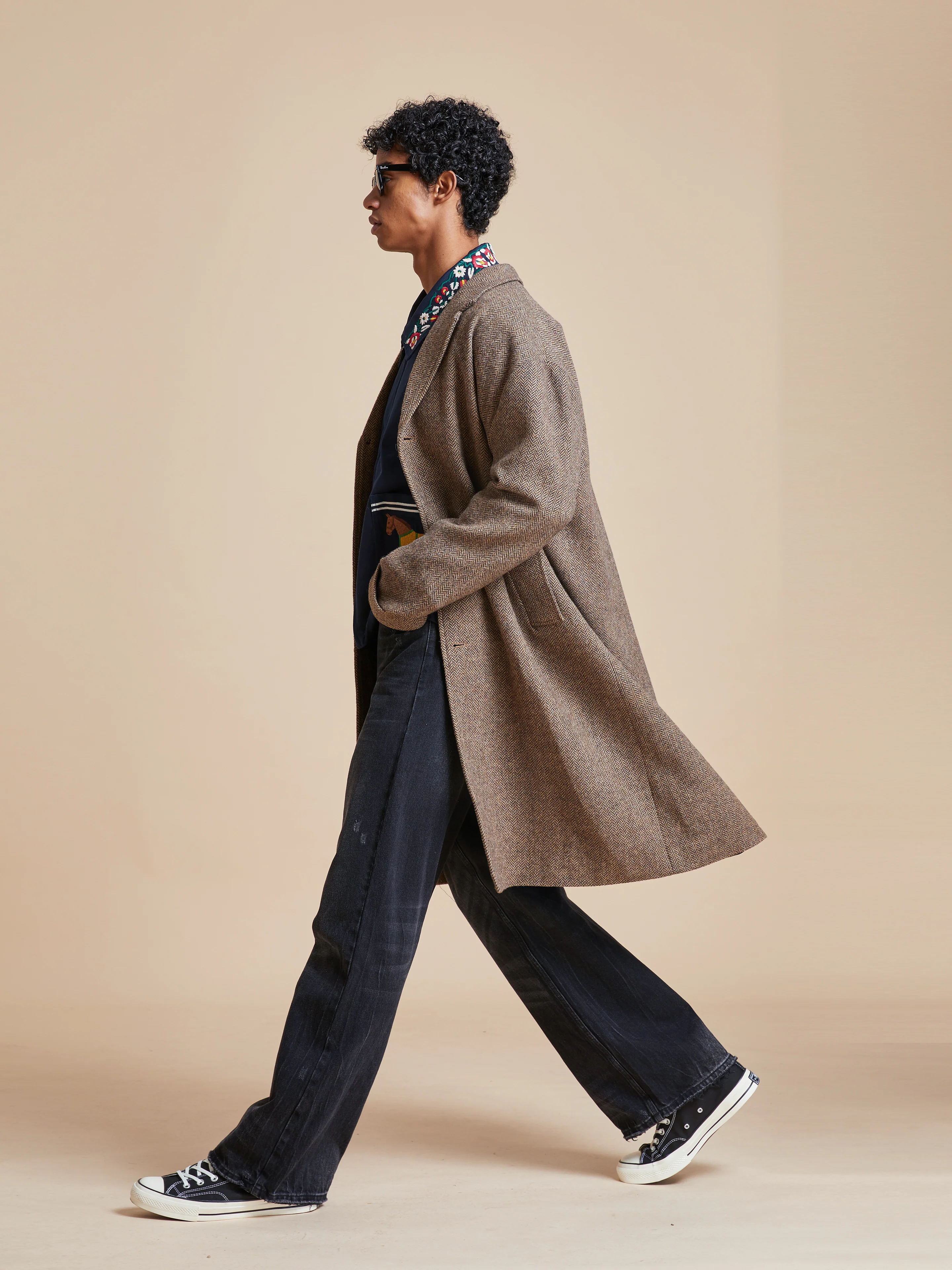 Elm Tweed Long Top Coat - Image 16