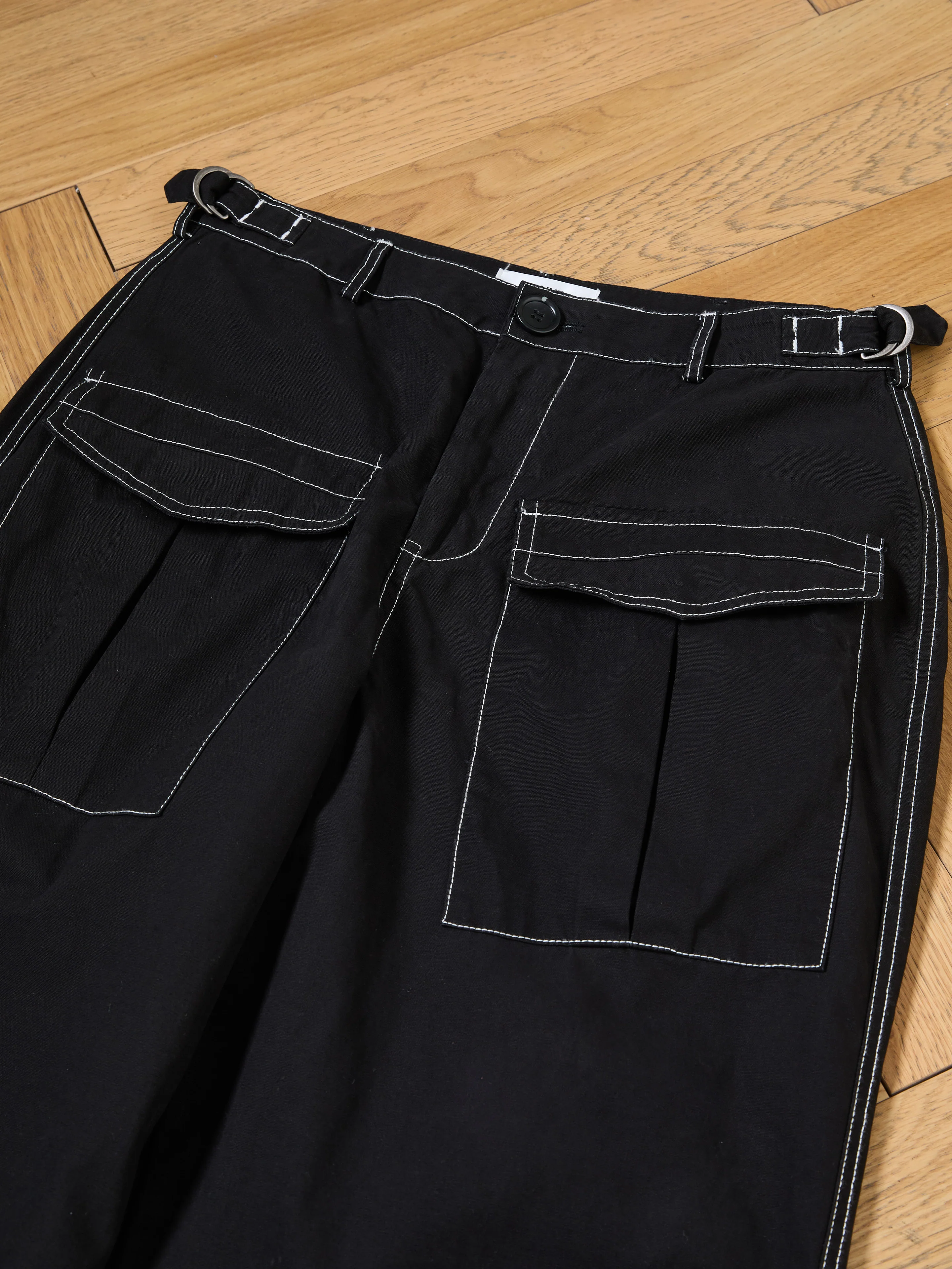 Lucca Black Contrast Pocket Pants - Image 10