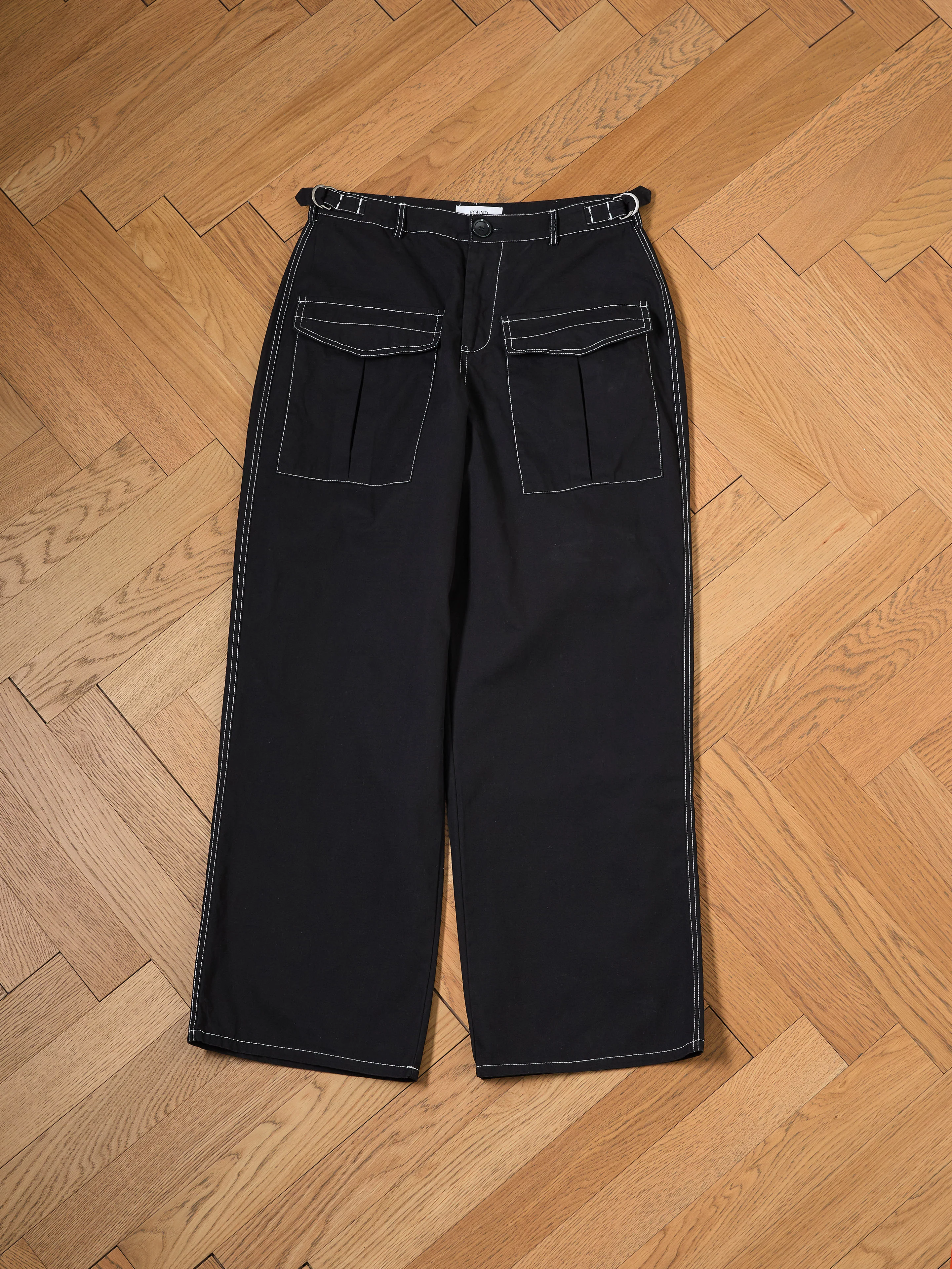 Lucca Black Contrast Pocket Pants - Image 9