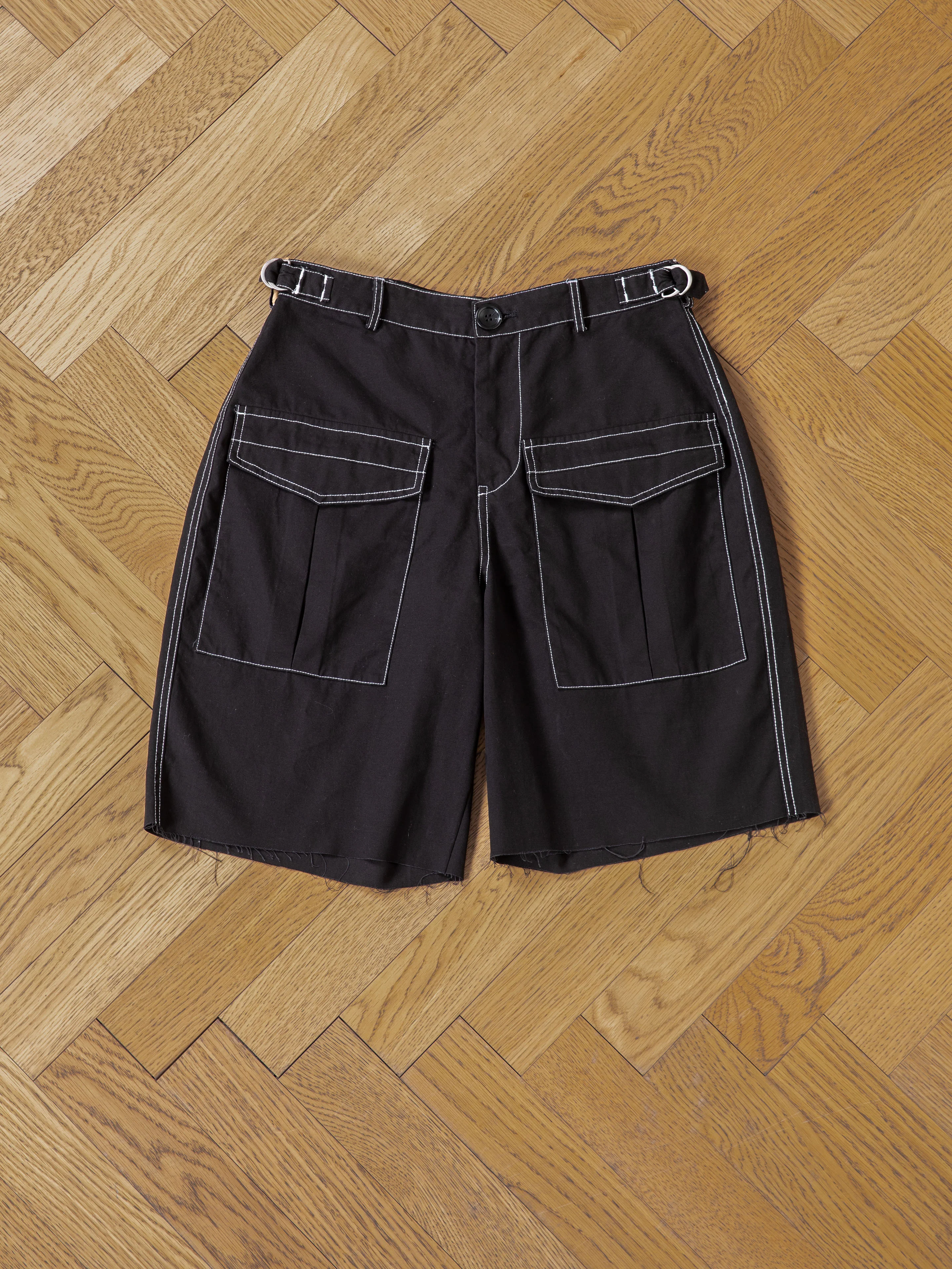 Lucca Black Contrast Pocket Trouser Shorts - Image 10