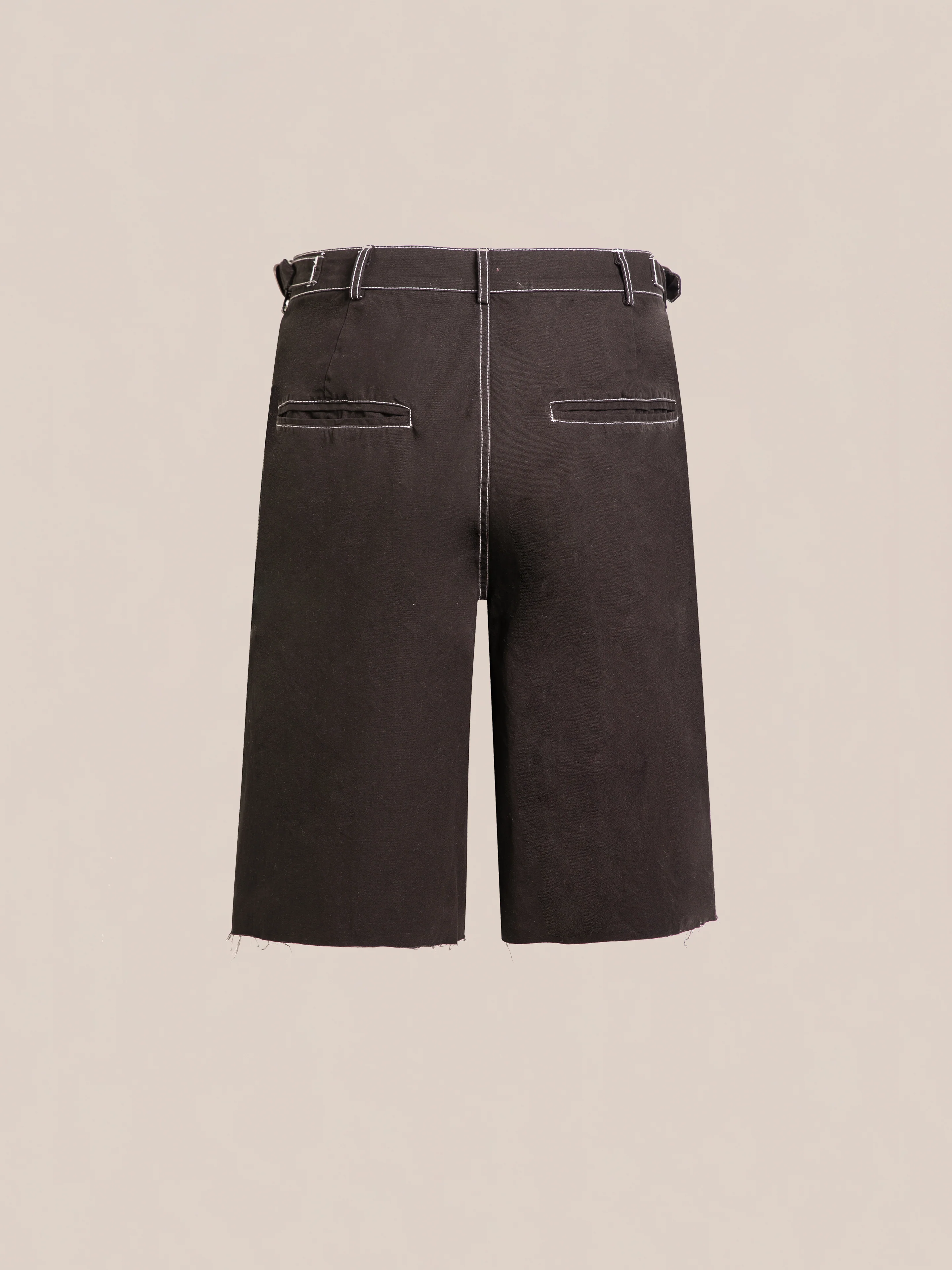 Lucca Black Contrast Pocket Trouser Shorts - Image 6
