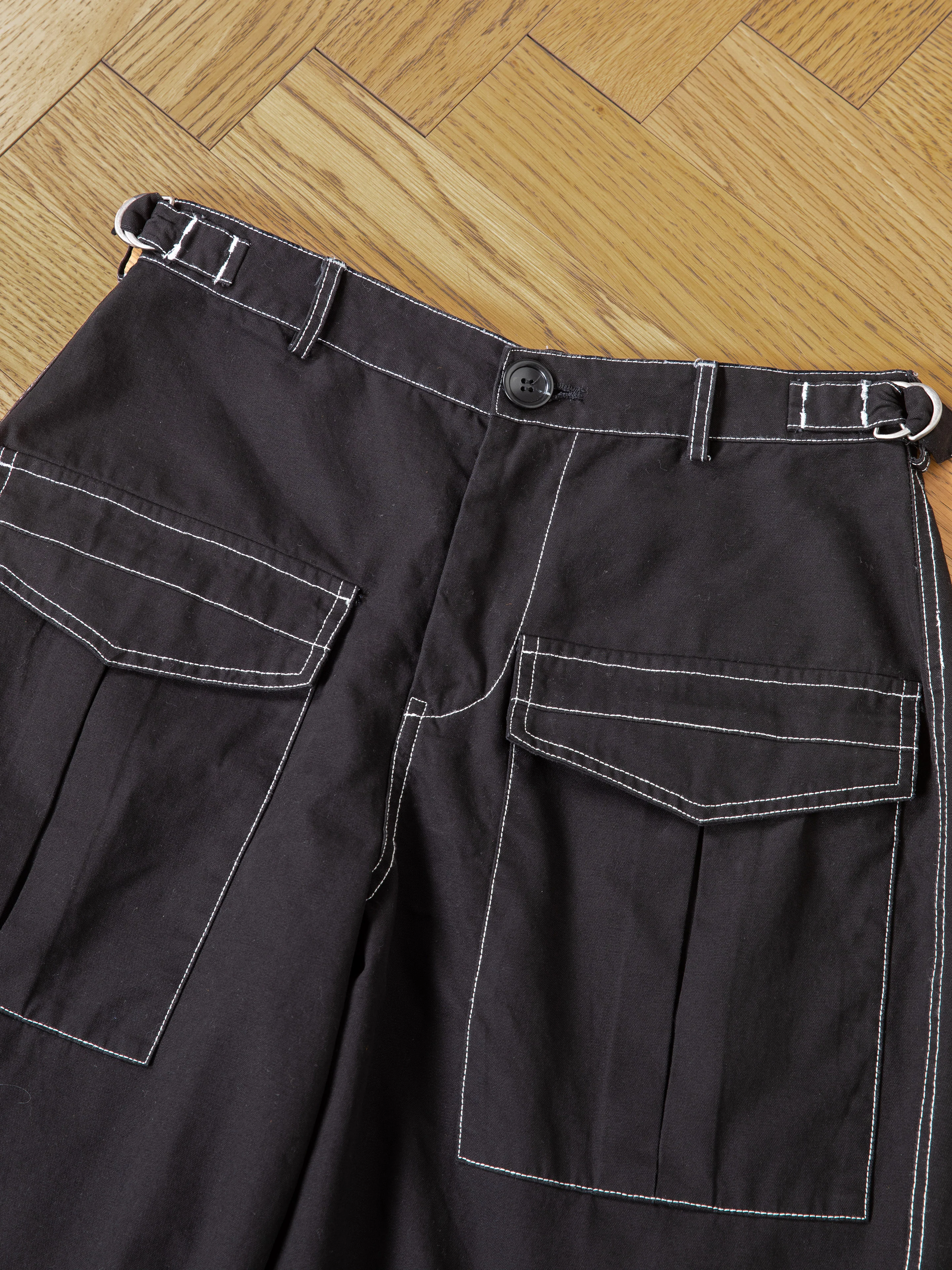 Lucca Black Contrast Pocket Trouser Shorts - Image 8