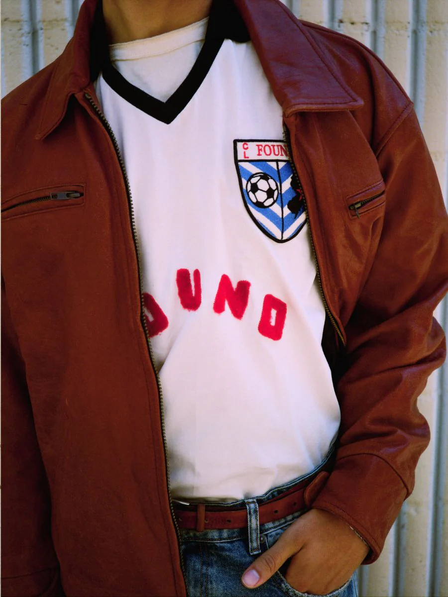 Marlboro Sun Faded Leather Racer Jacket - Image 8