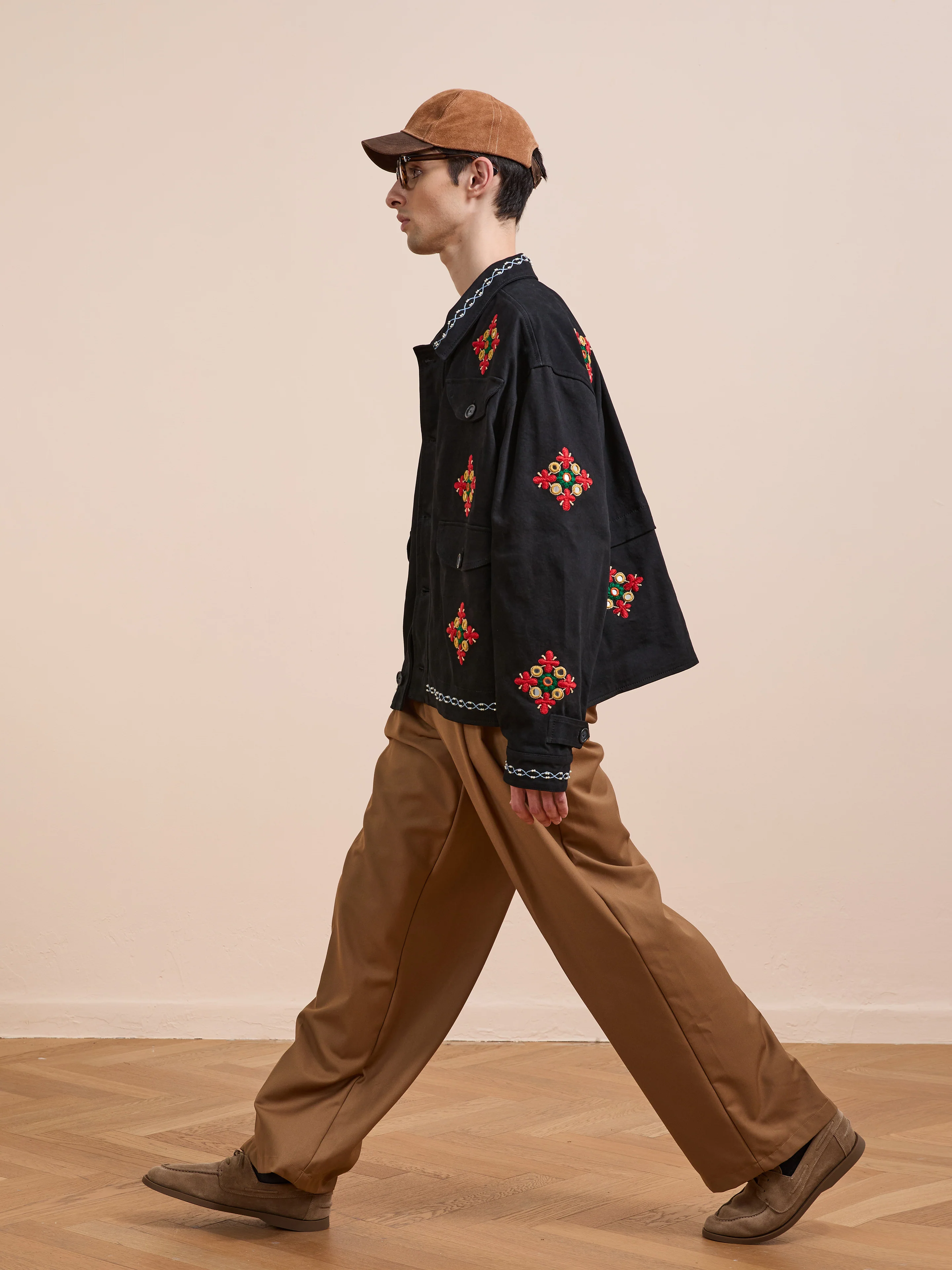 Mirror Ornament Hand Embroidered Work Jacket - Image 14