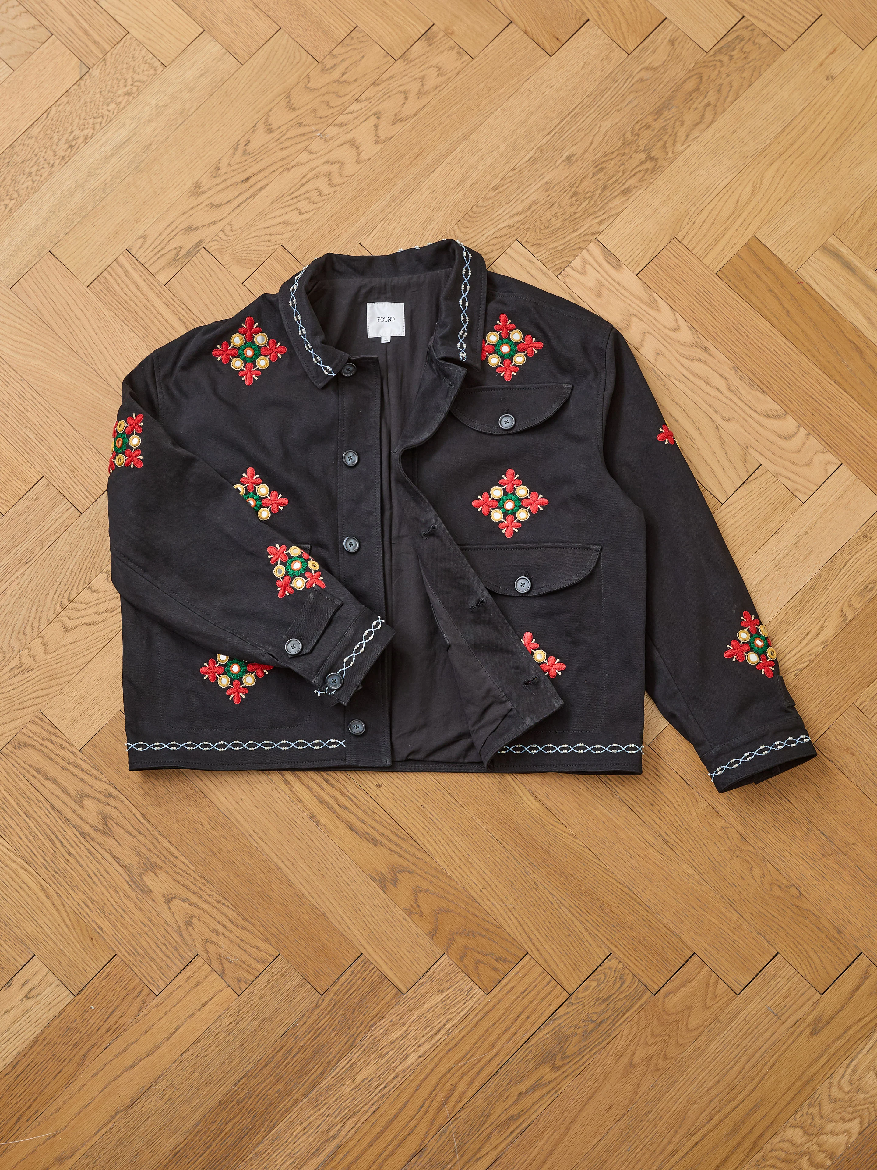 Mirror Ornament Hand Embroidered Work Jacket - Image 17