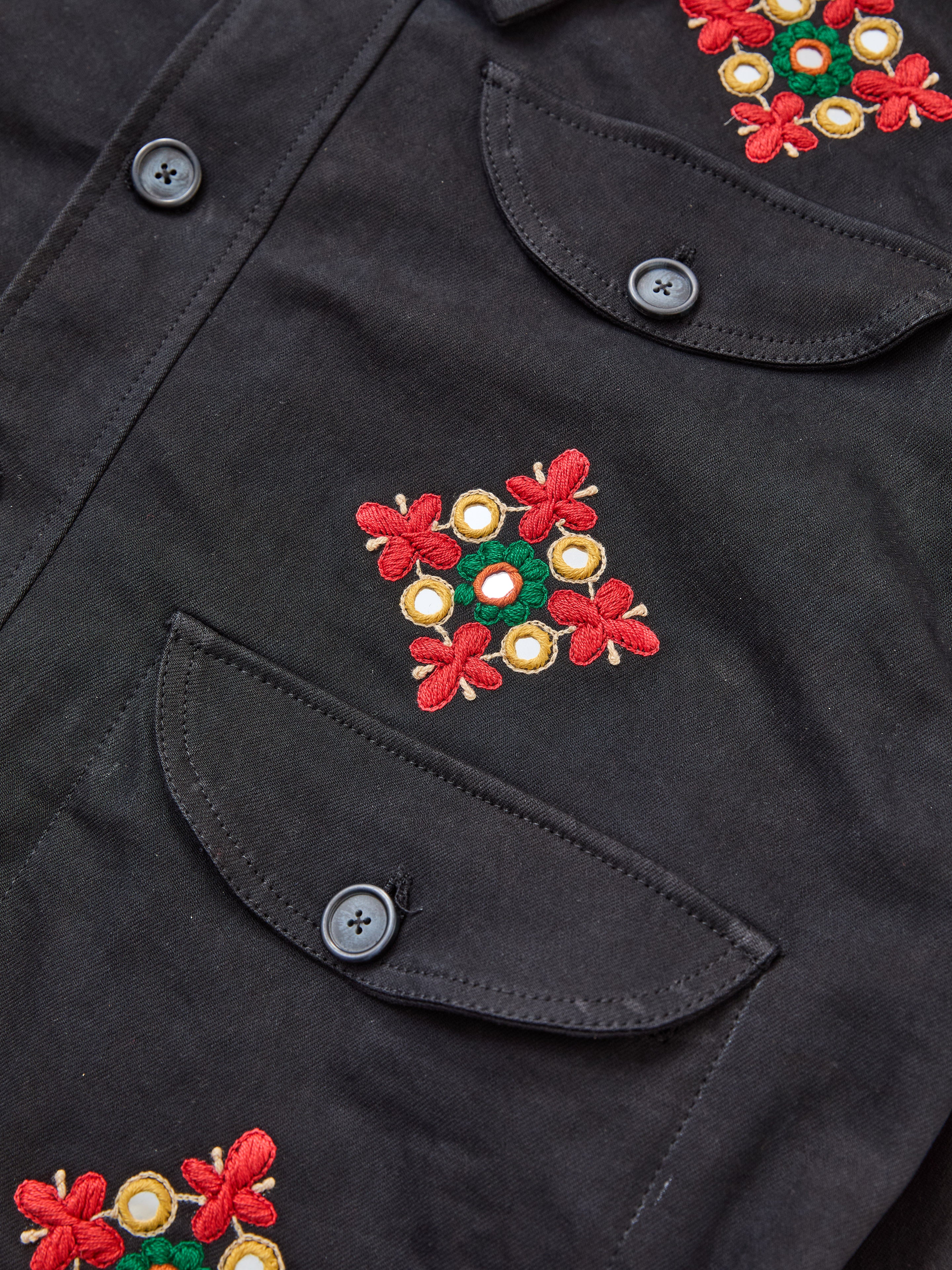 Mirror Ornament Hand Embroidered Work Jacket - Image 19