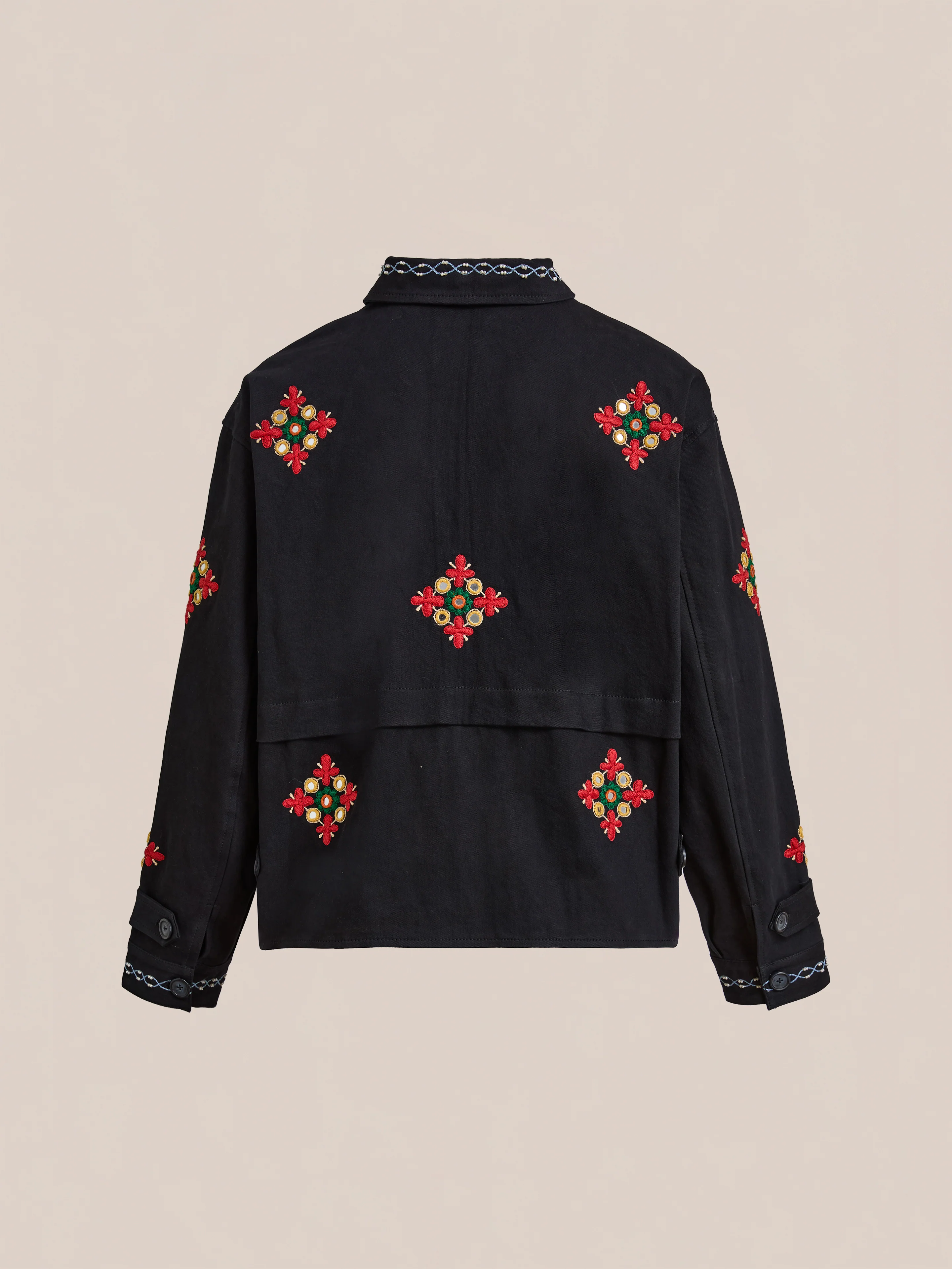 Mirror Ornament Hand Embroidered Work Jacket - Image 5