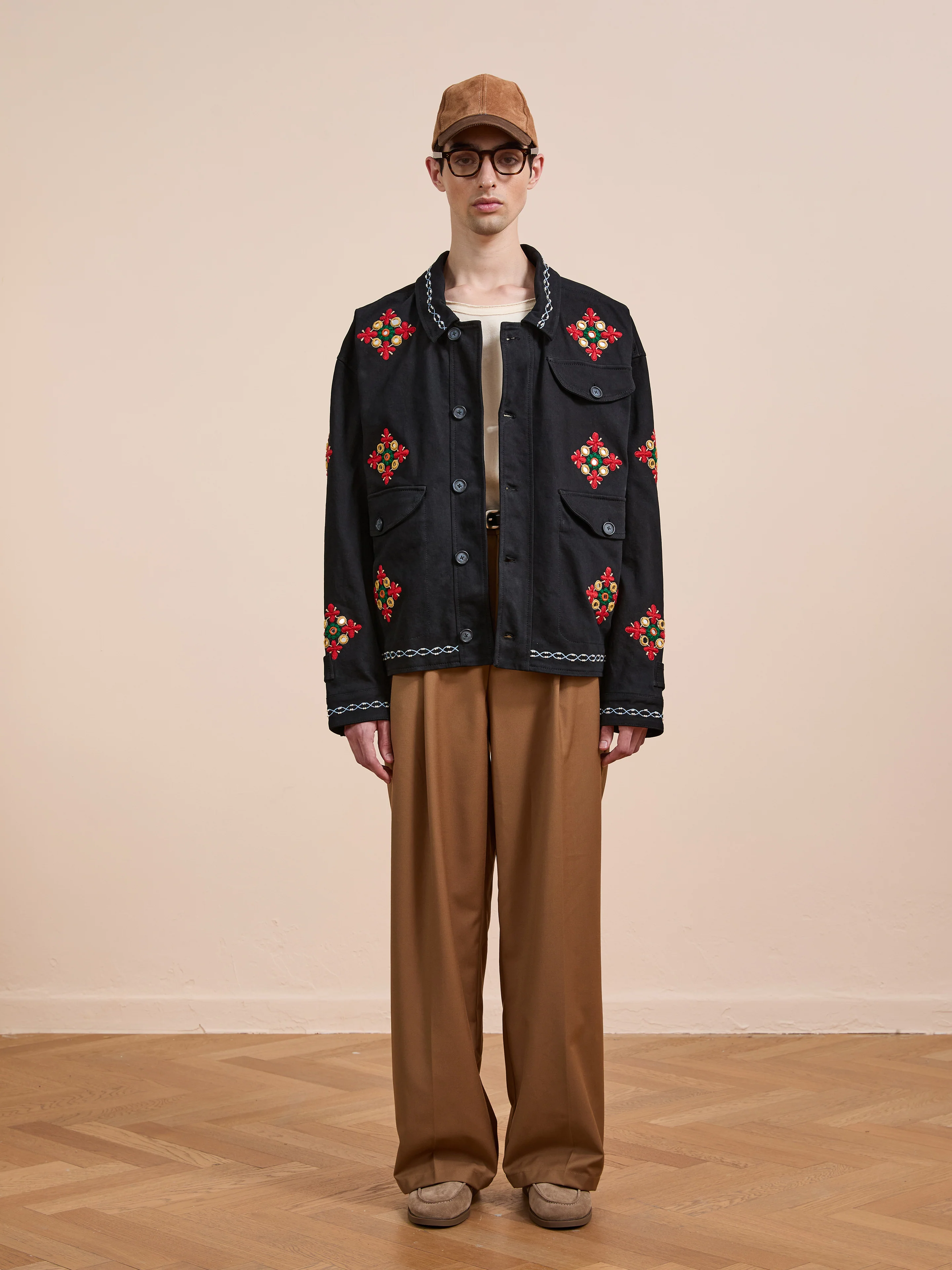 Mirror Ornament Hand Embroidered Work Jacket - Image 9