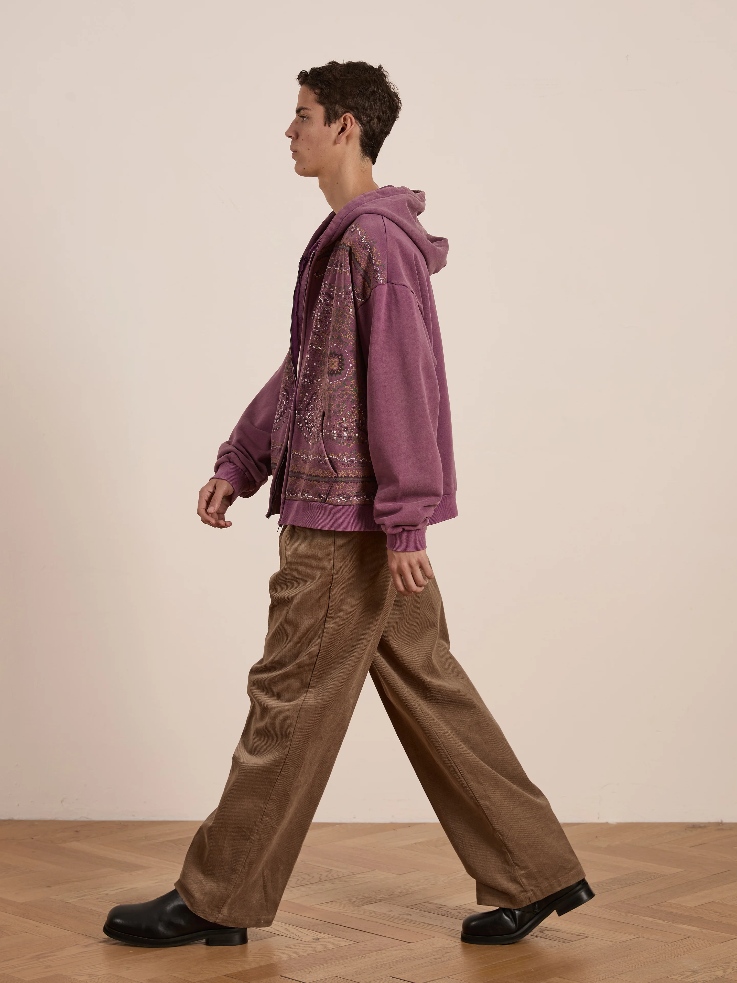 Motif Zip-Up Hoodie - Image 4