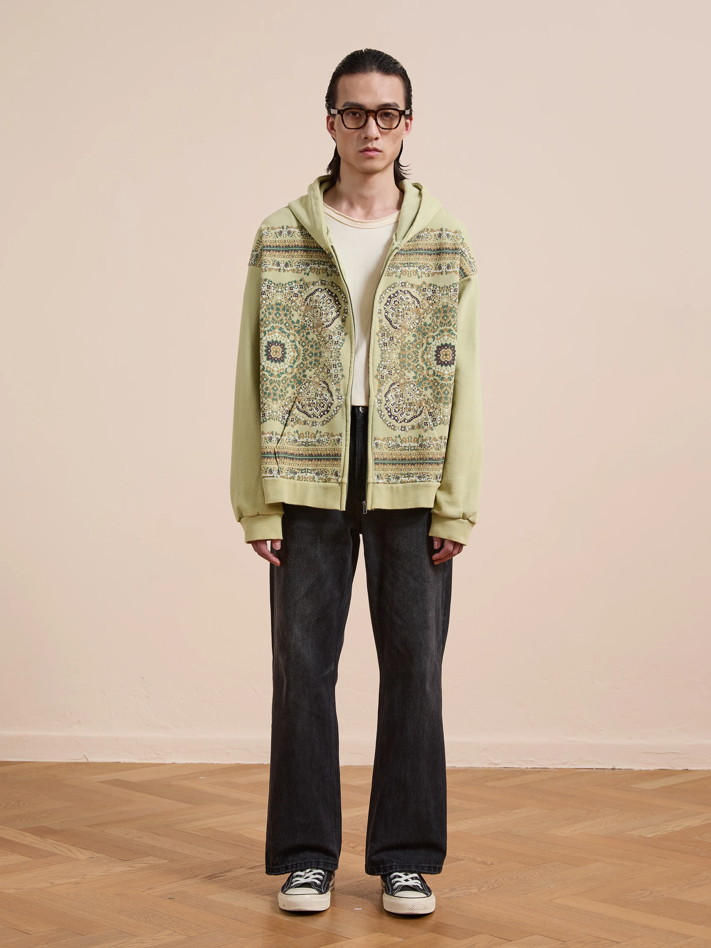 Motif Zip-Up Hoodie - Image 3