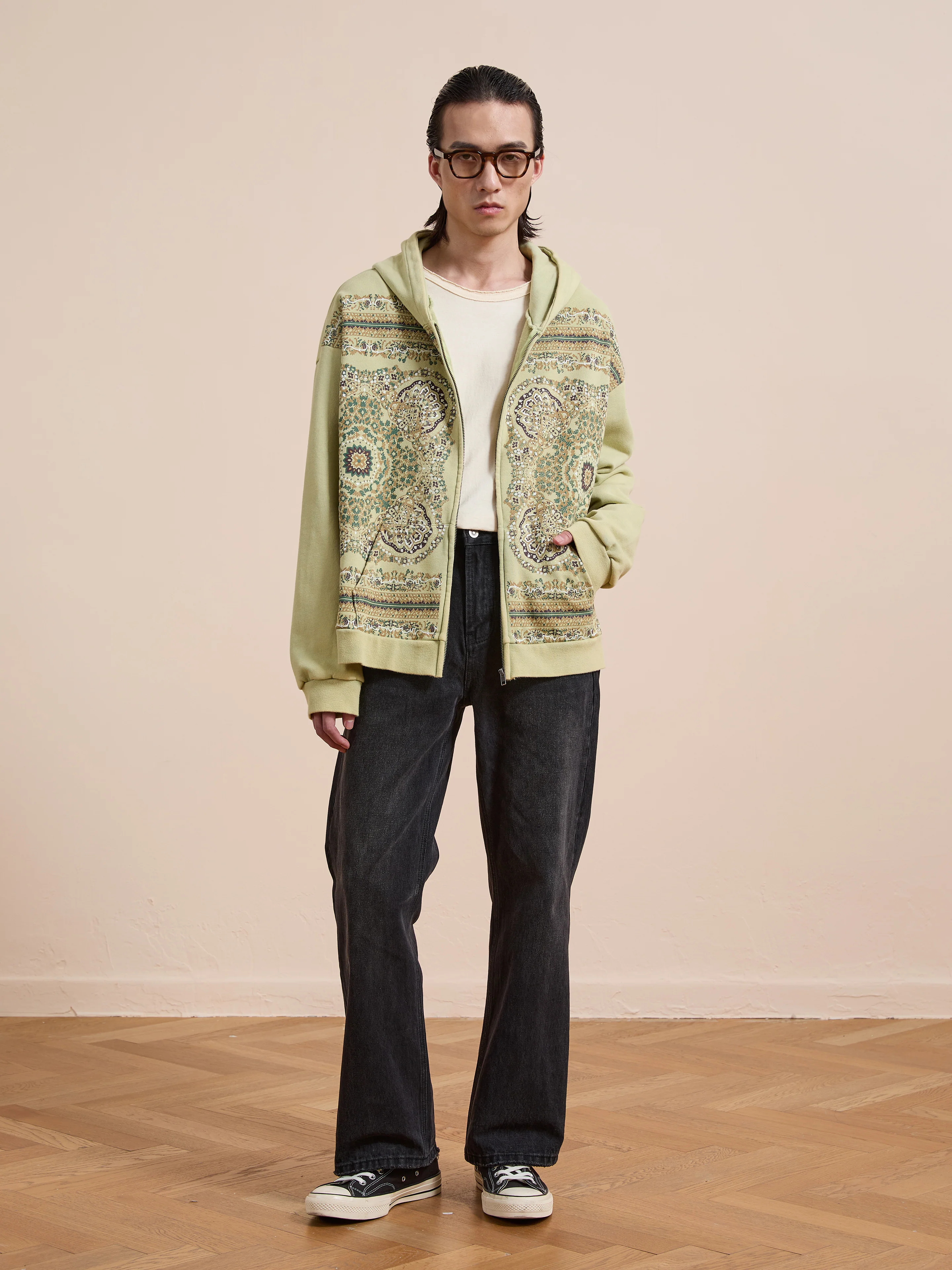 Motif Zip-Up Hoodie - Image 7