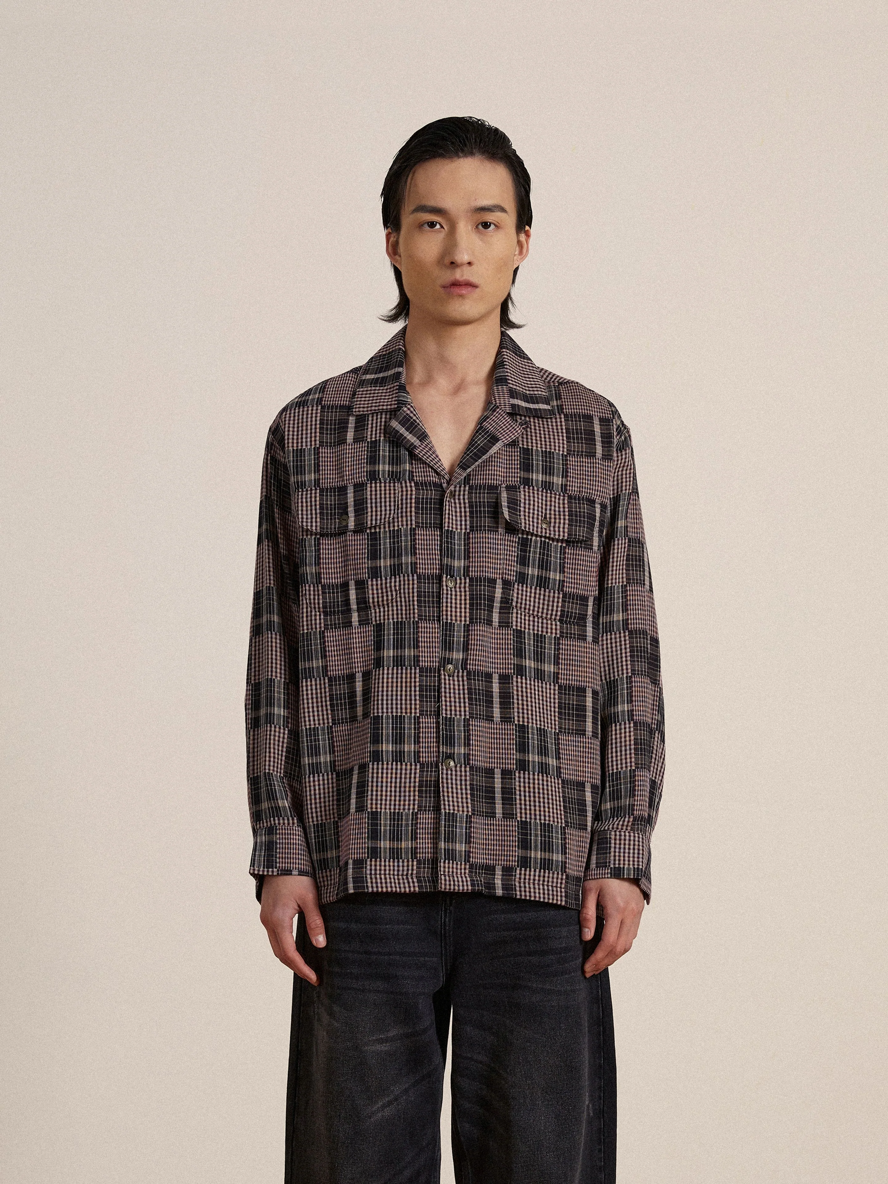 Multi-Flannel LS Camp Shirt