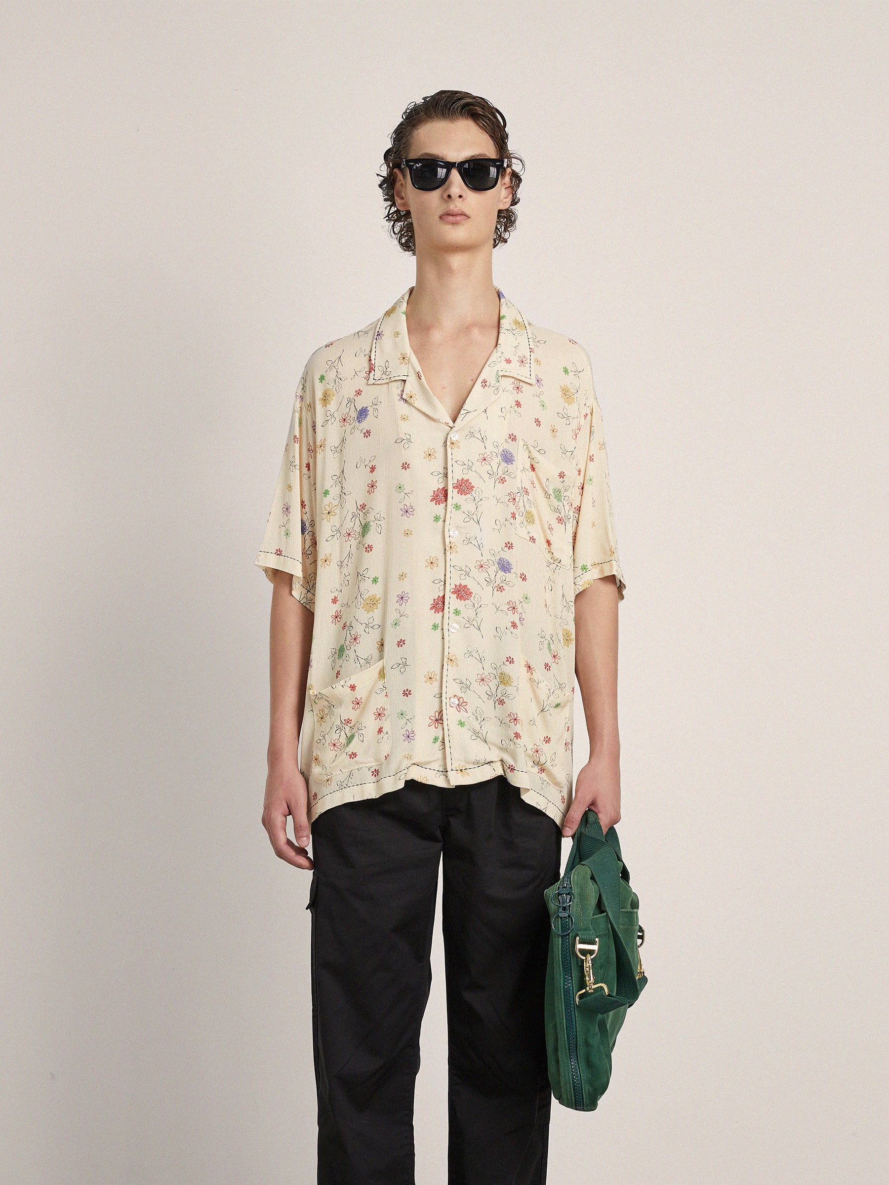 Multi Floral Camp Shirt