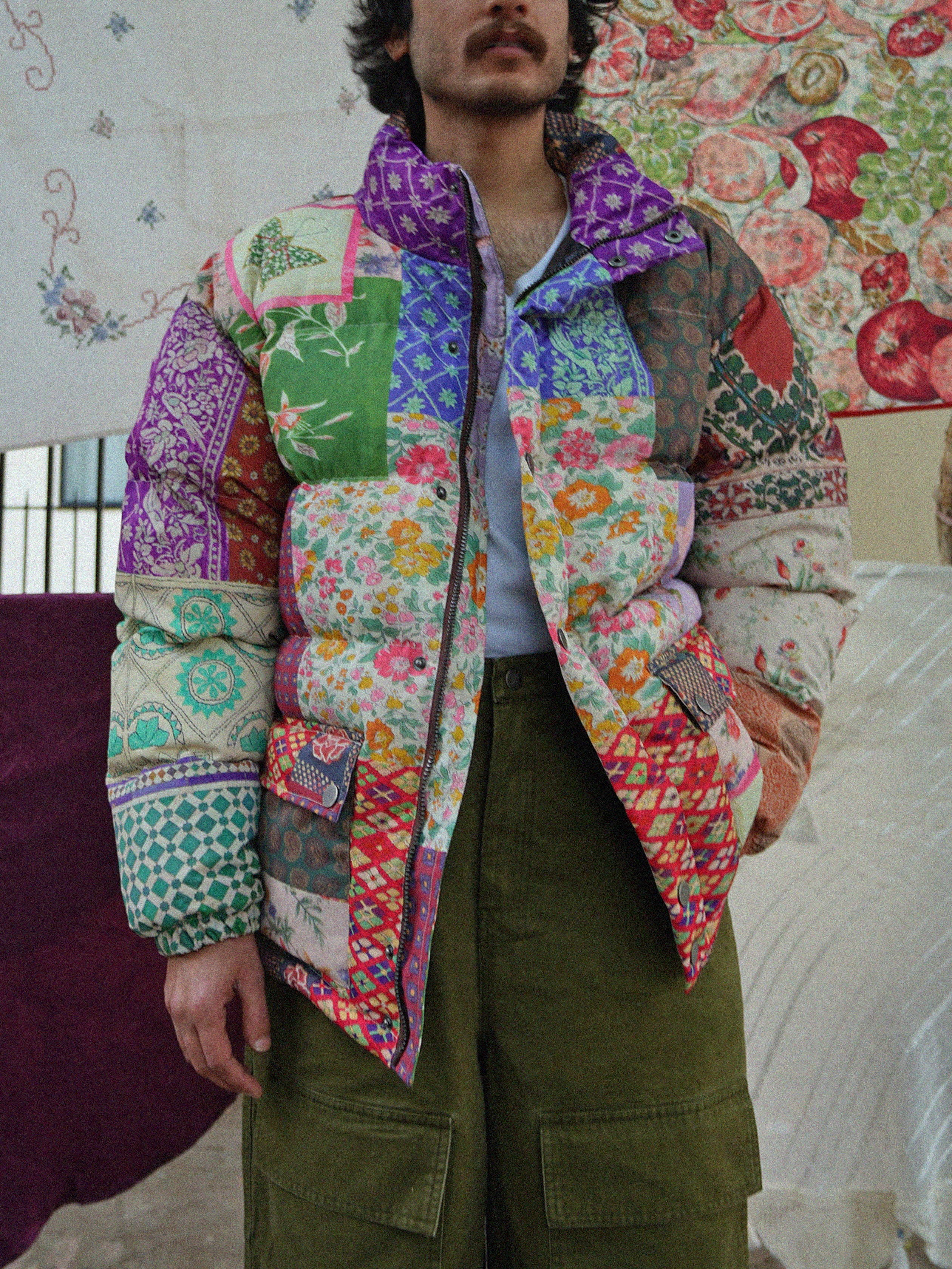 Gardenia Tapestry Puffer Jacket - Image 3