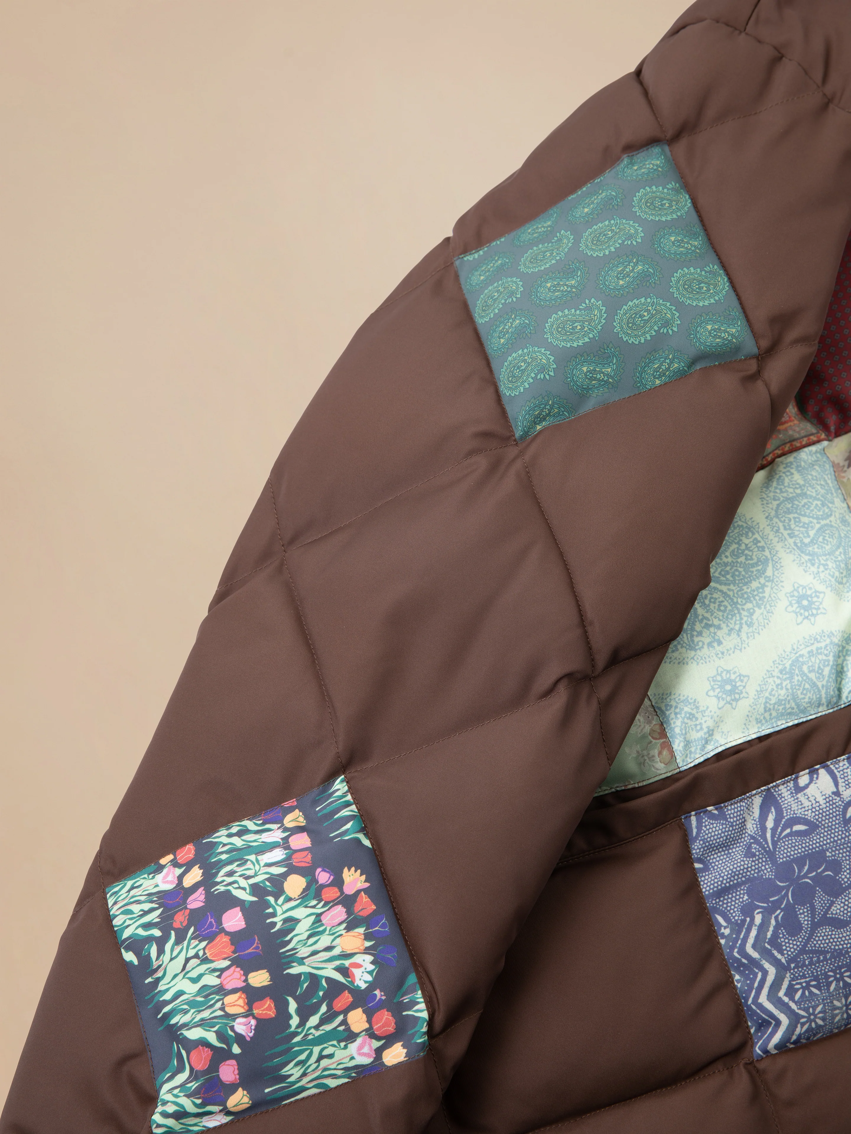 Diamond Quilt Patchwork Jacket - Image 14