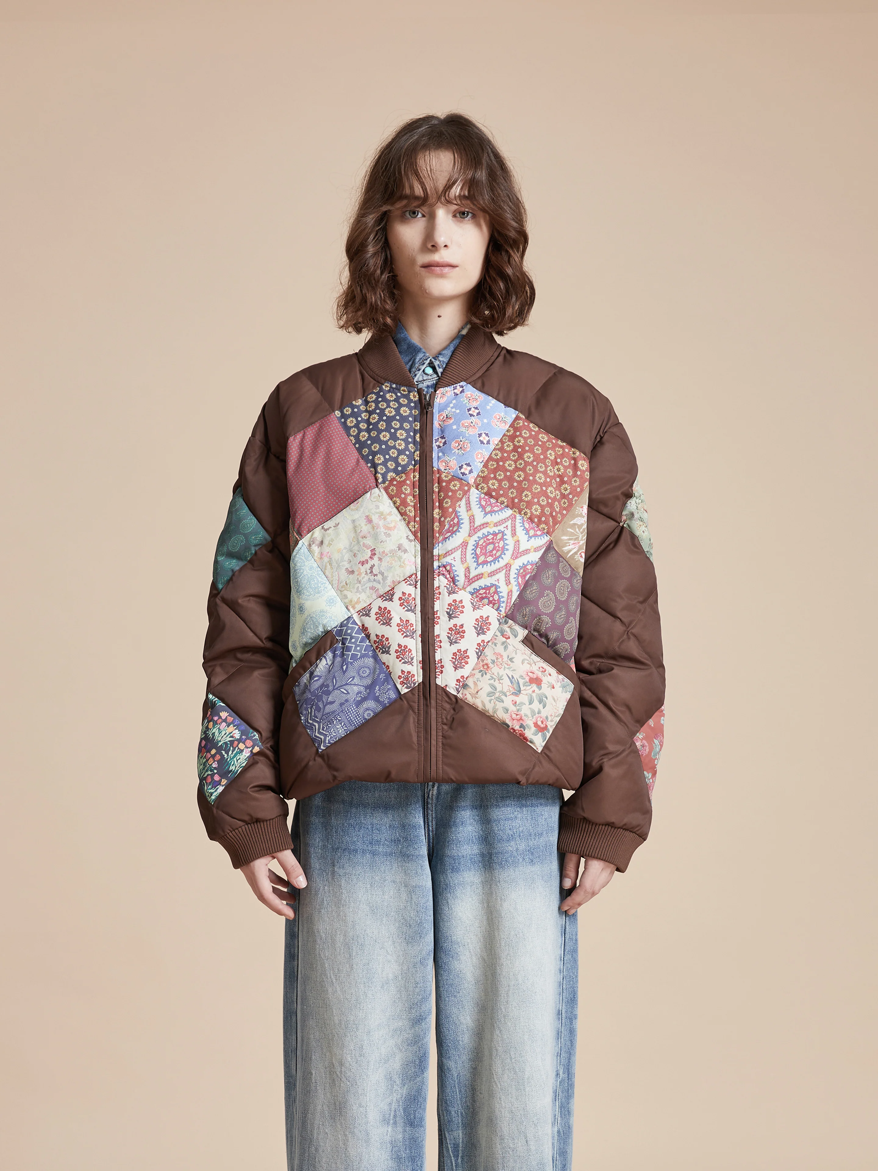 Diamond Quilt Patchwork Jacket - Image 16