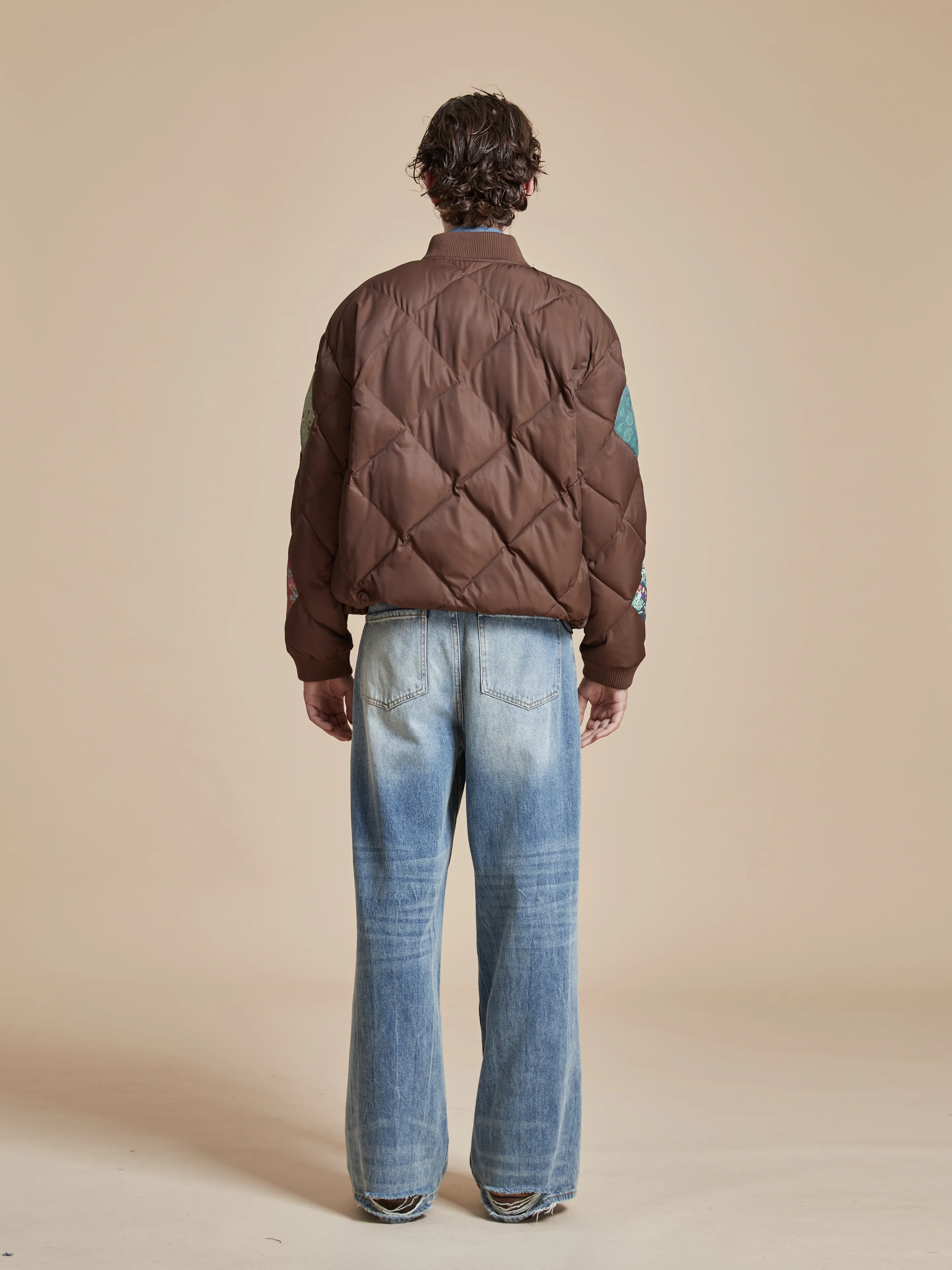 Diamond Quilt Patchwork Jacket - Image 7