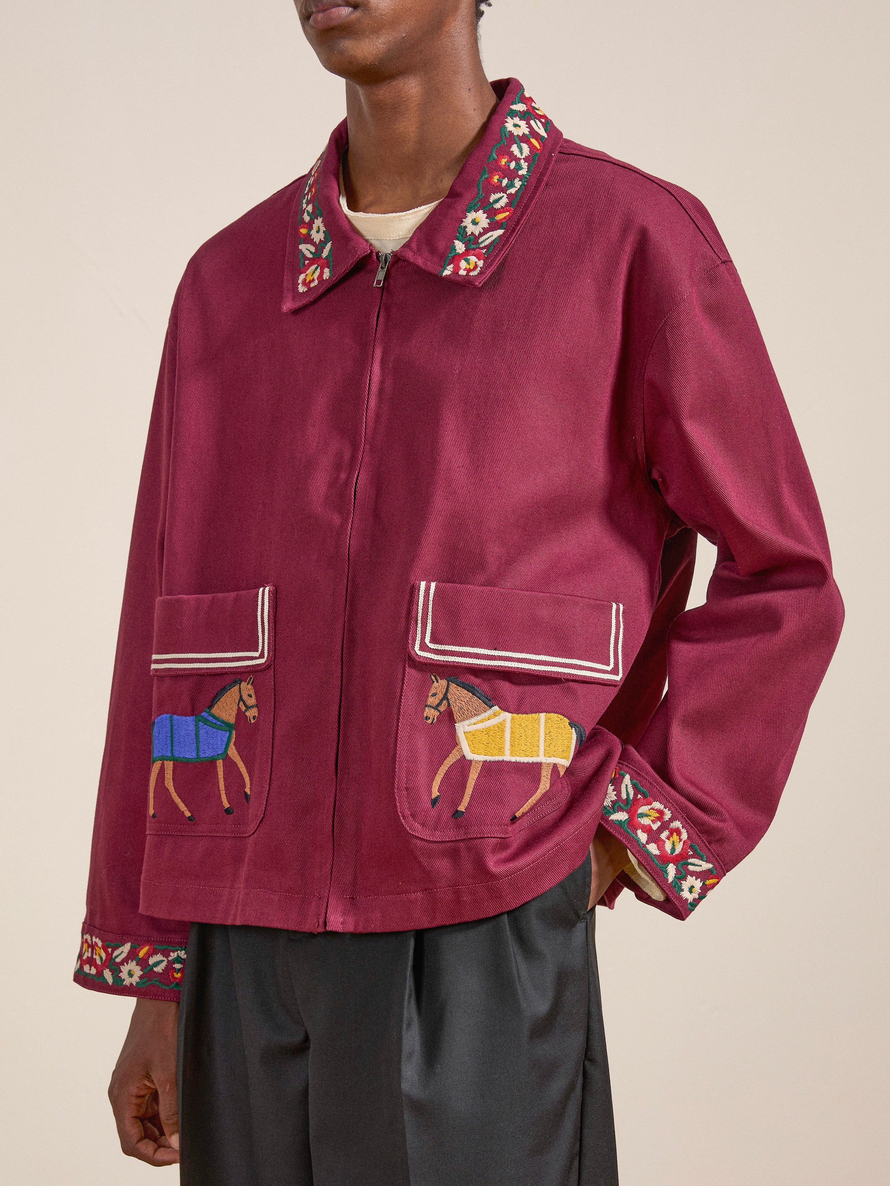 Oxblood Horse Equine Jacket - Image 2