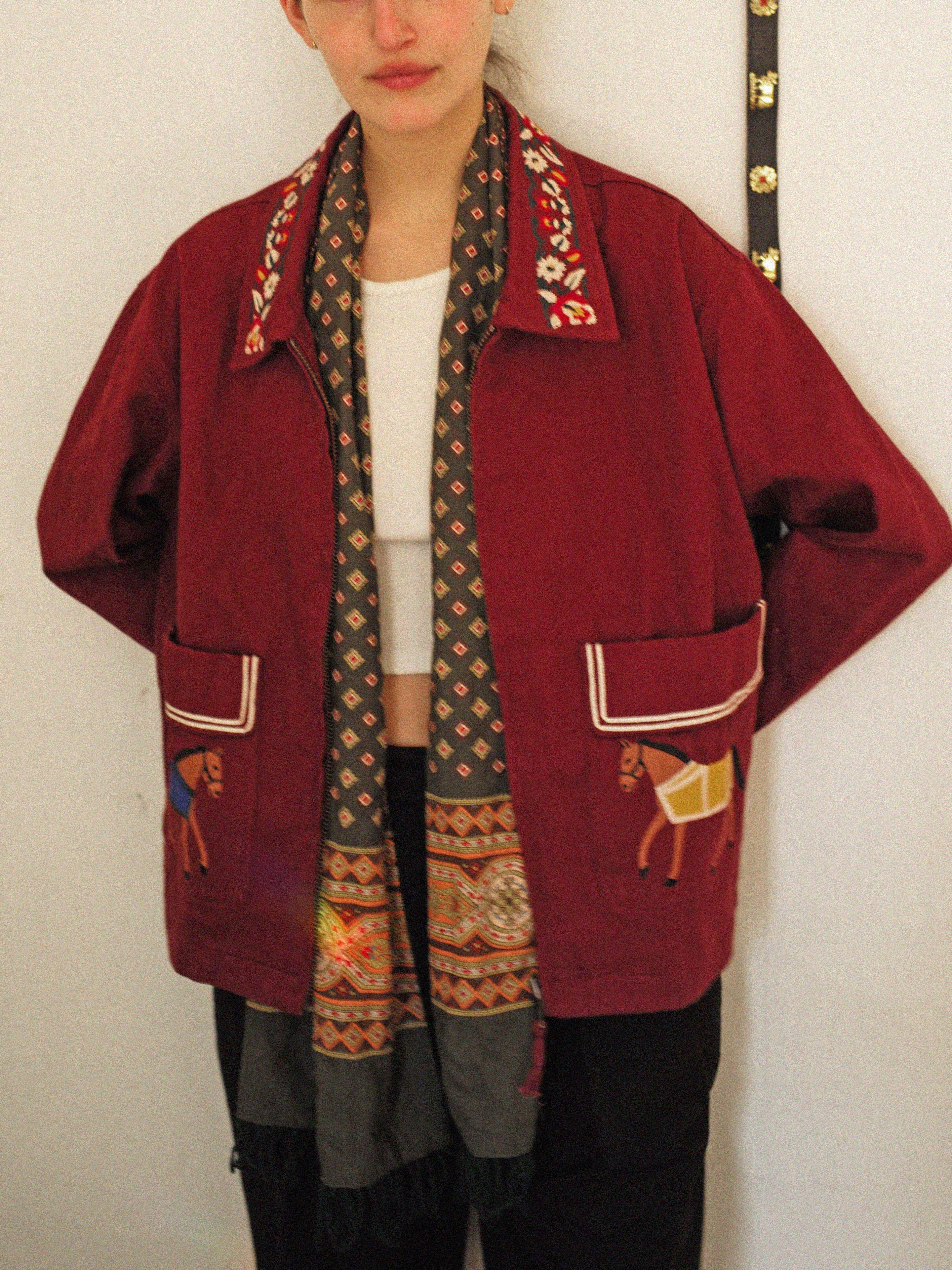 Oxblood Horse Equine Jacket - Image 3