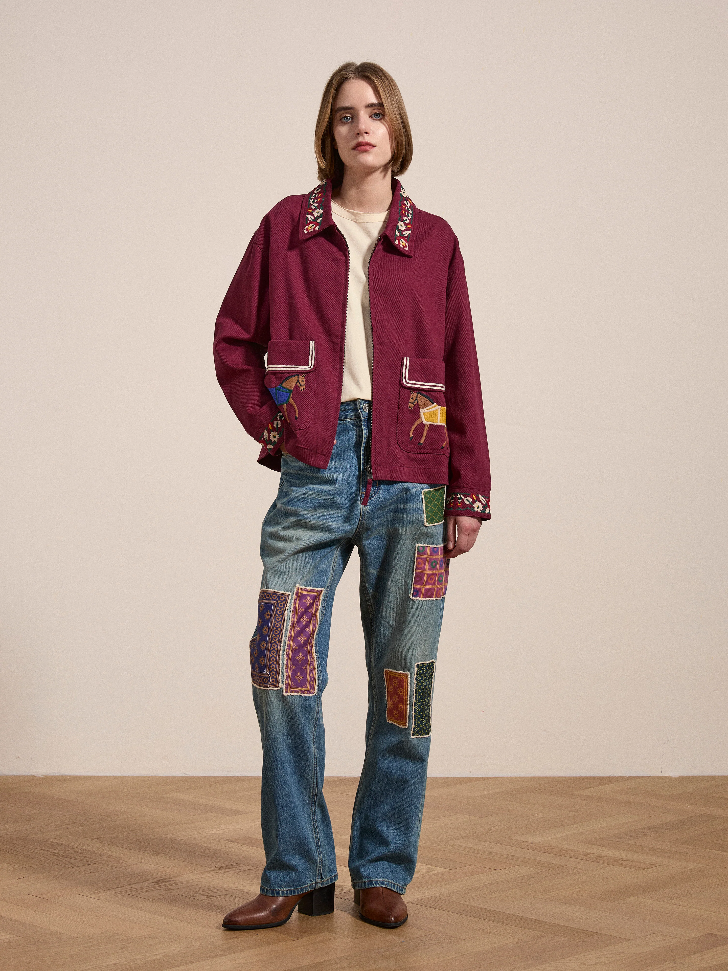 Oxblood Horse Equine Jacket - Image 9