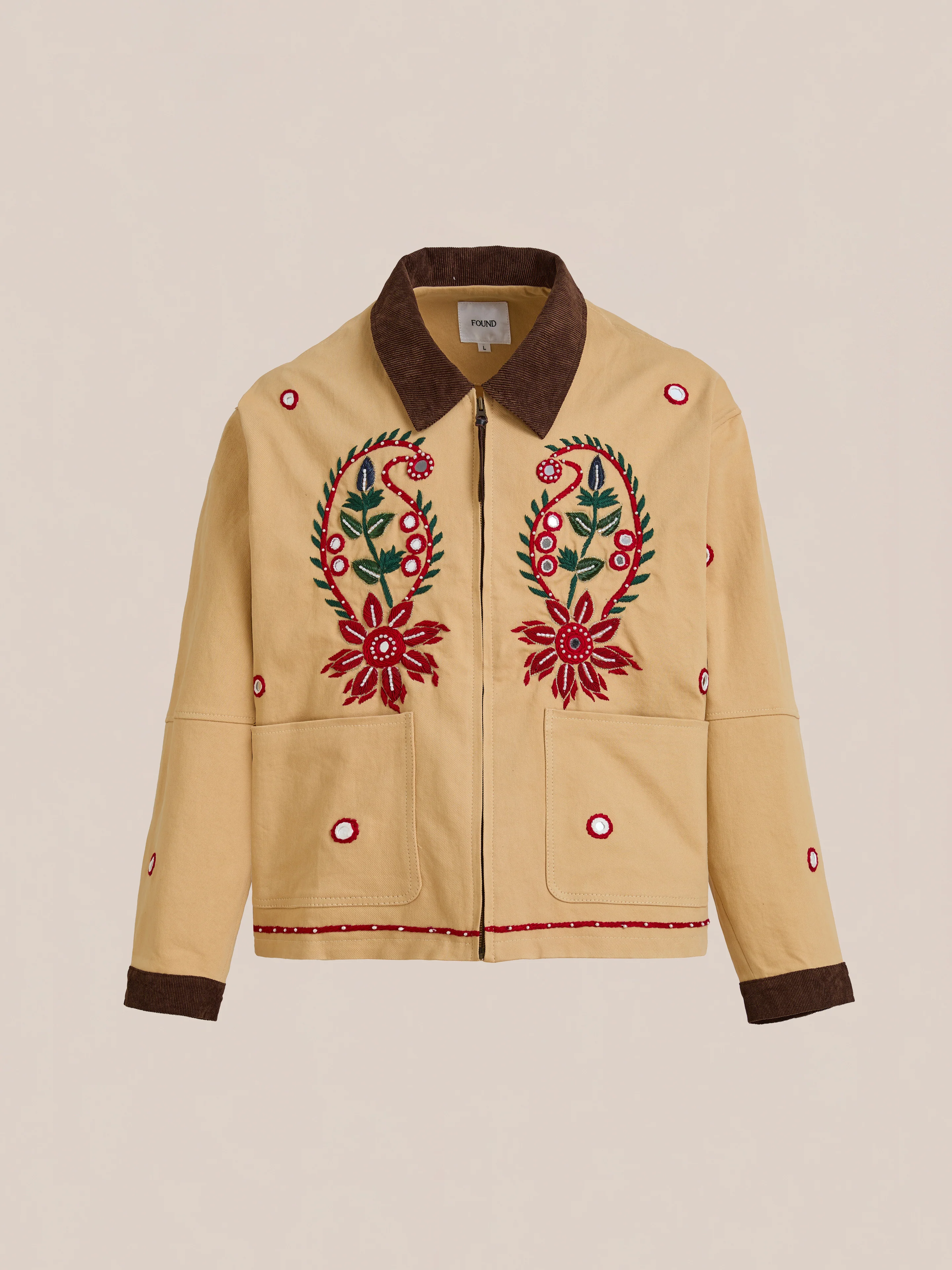 Paisley Motif Hand Embroidered Work Jacket - Image 10