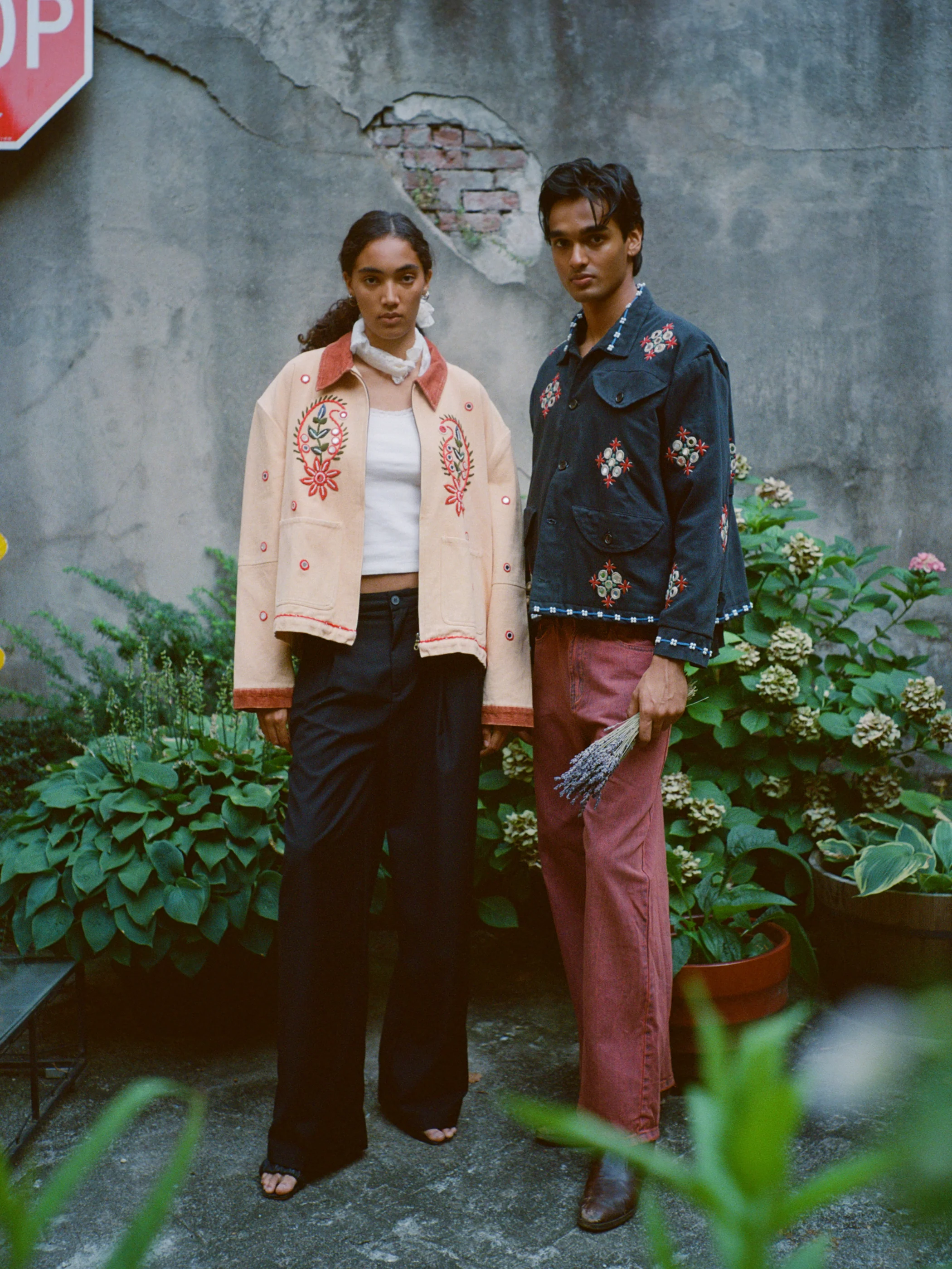 Paisley Motif Hand Embroidered Work Jacket - Image 17