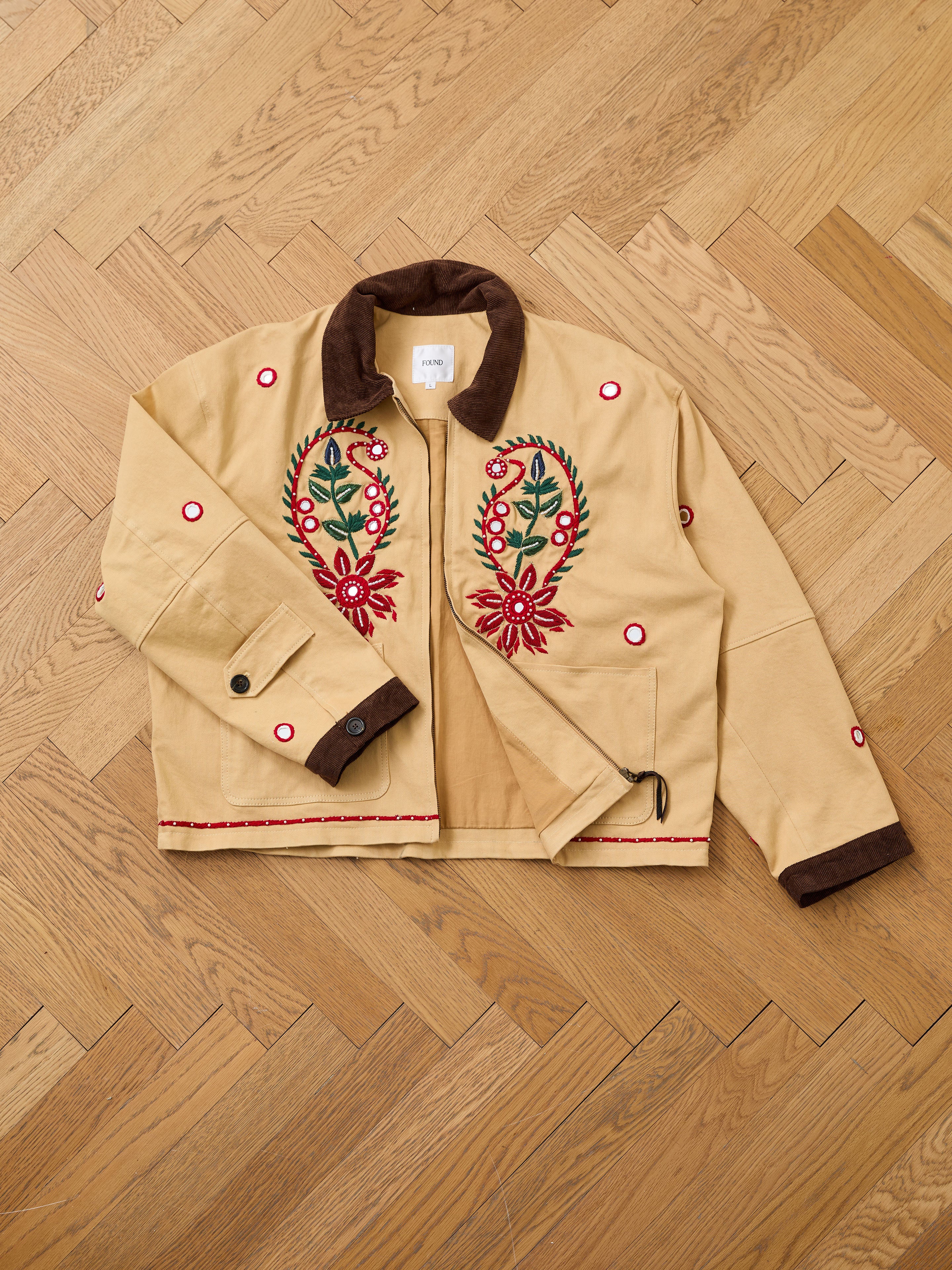Paisley Motif Hand Embroidered Work Jacket - Image 19