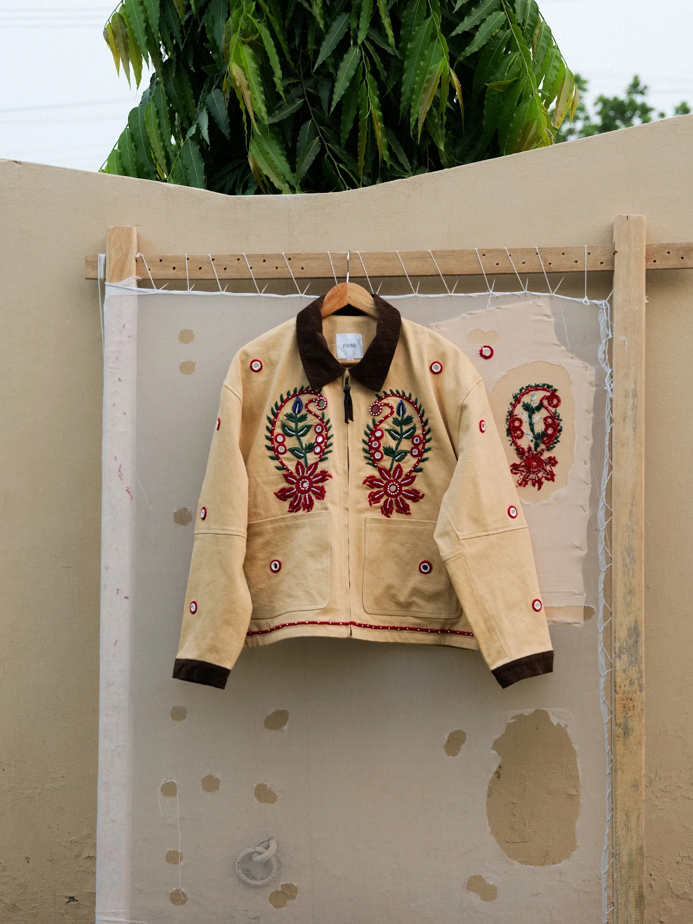 Paisley Motif Hand Embroidered Work Jacket - Image 22