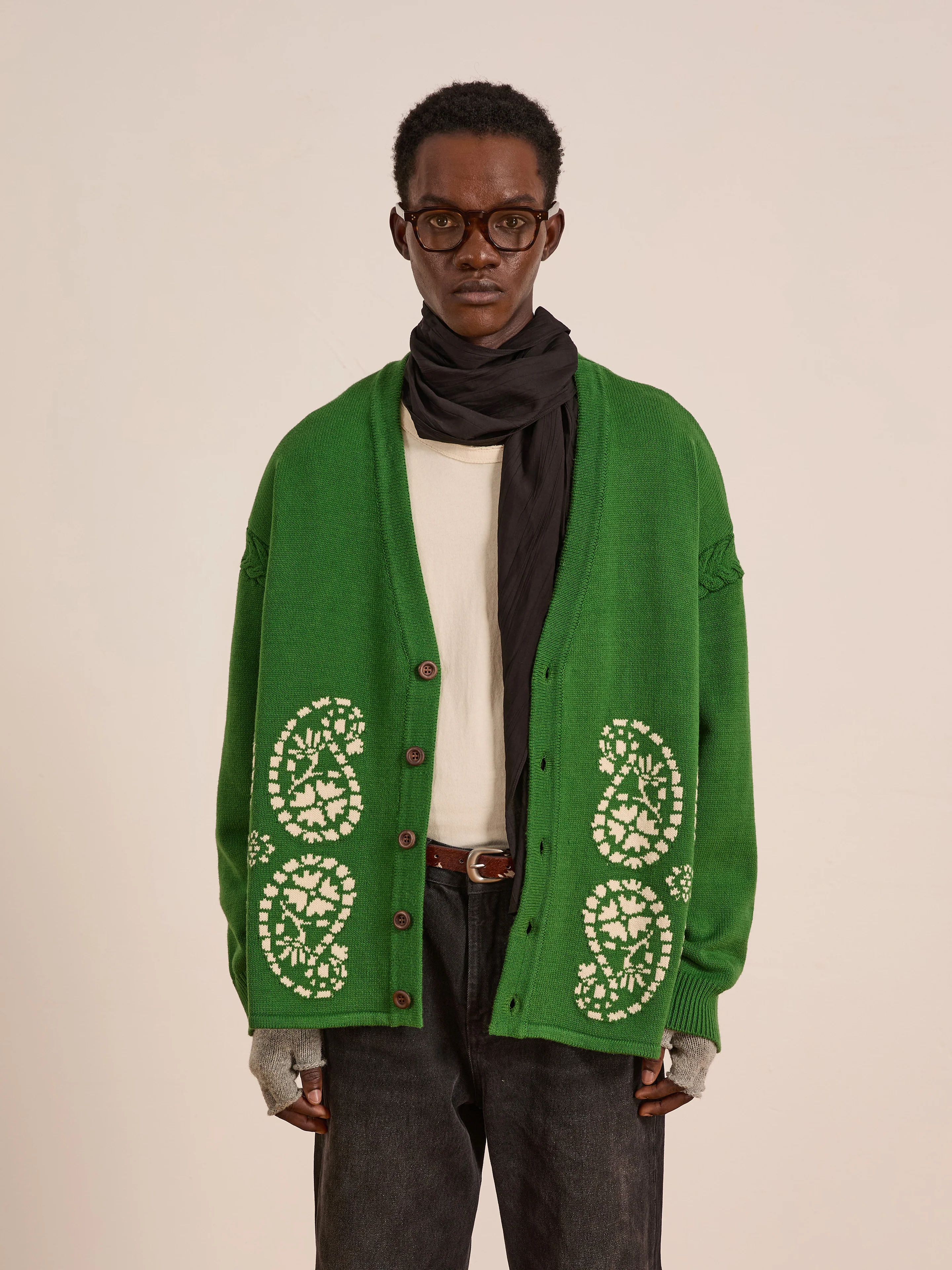 Paisley Knit Cardigan