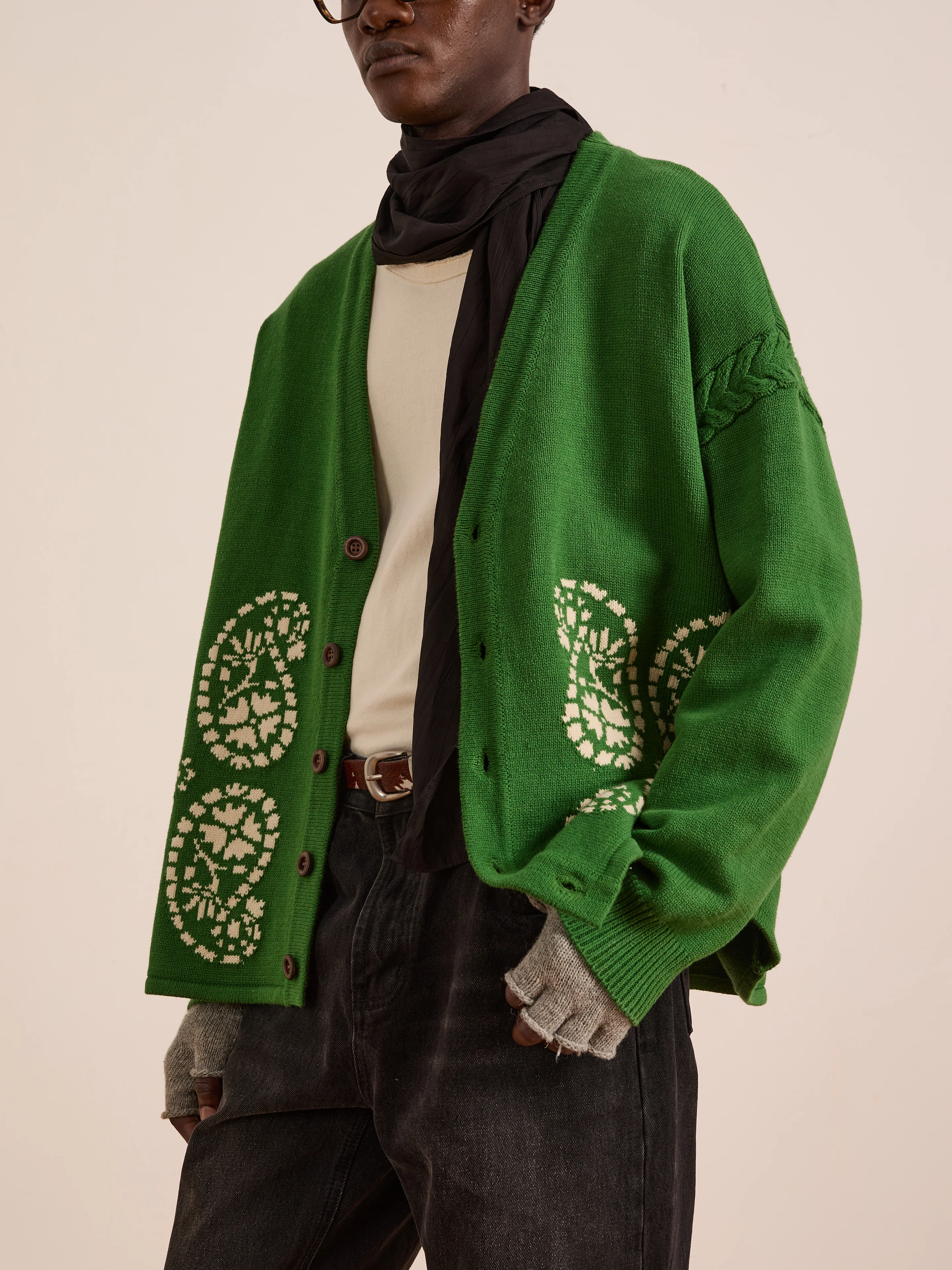 Paisley Knit Cardigan - Image 2