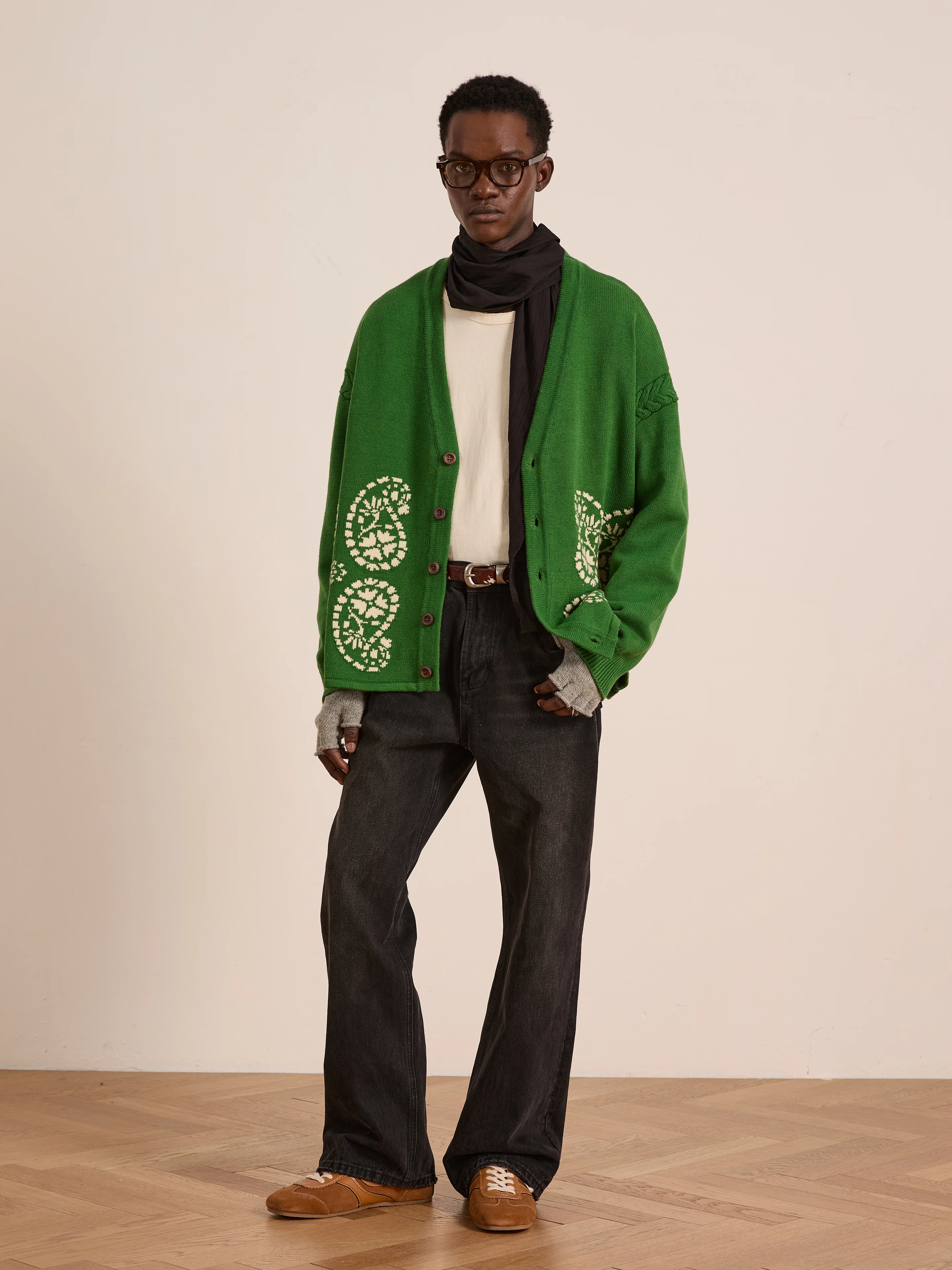 Paisley Knit Cardigan - Image 3