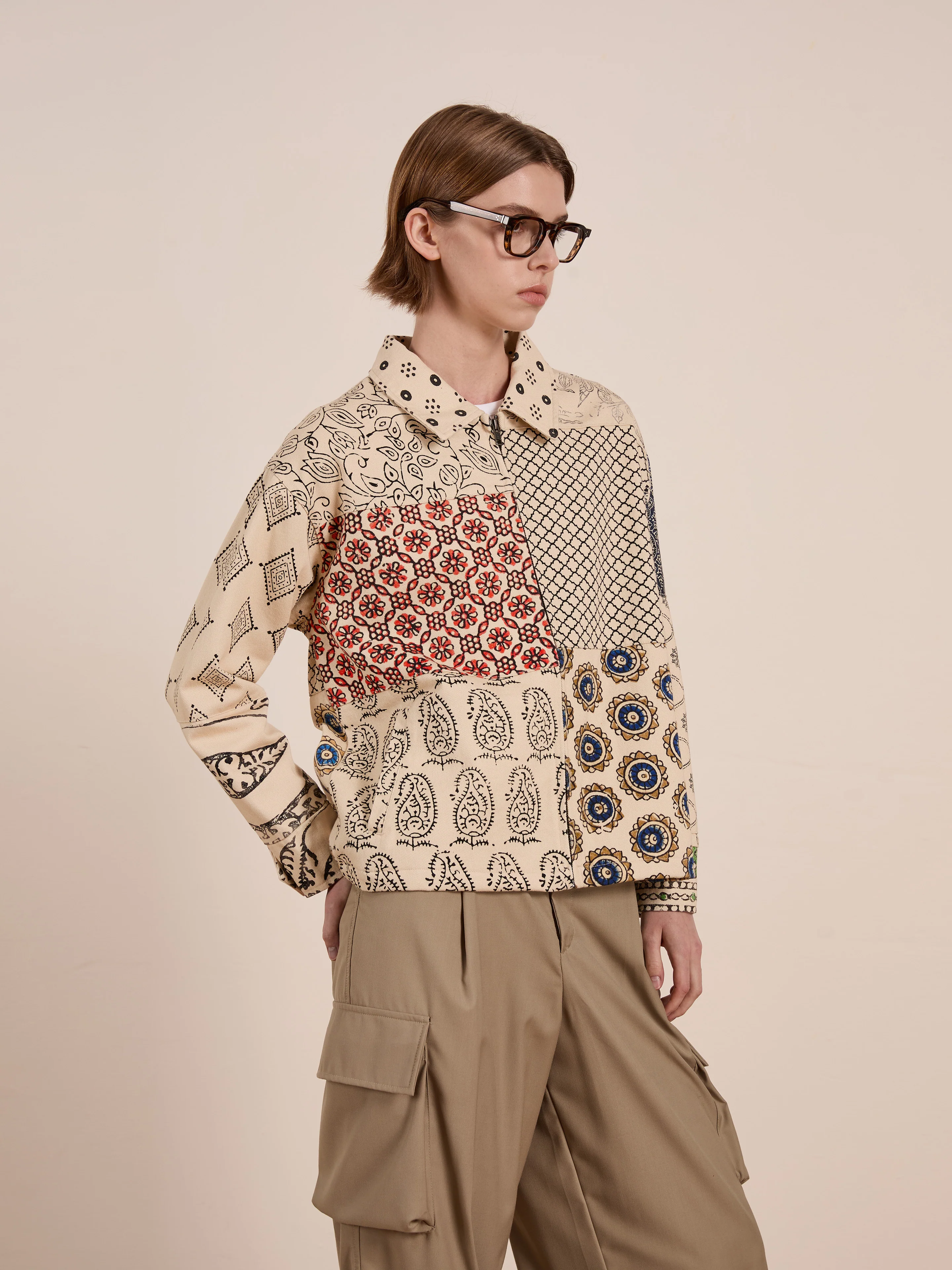 Paisley Mosaic Work Jacket - Image 3