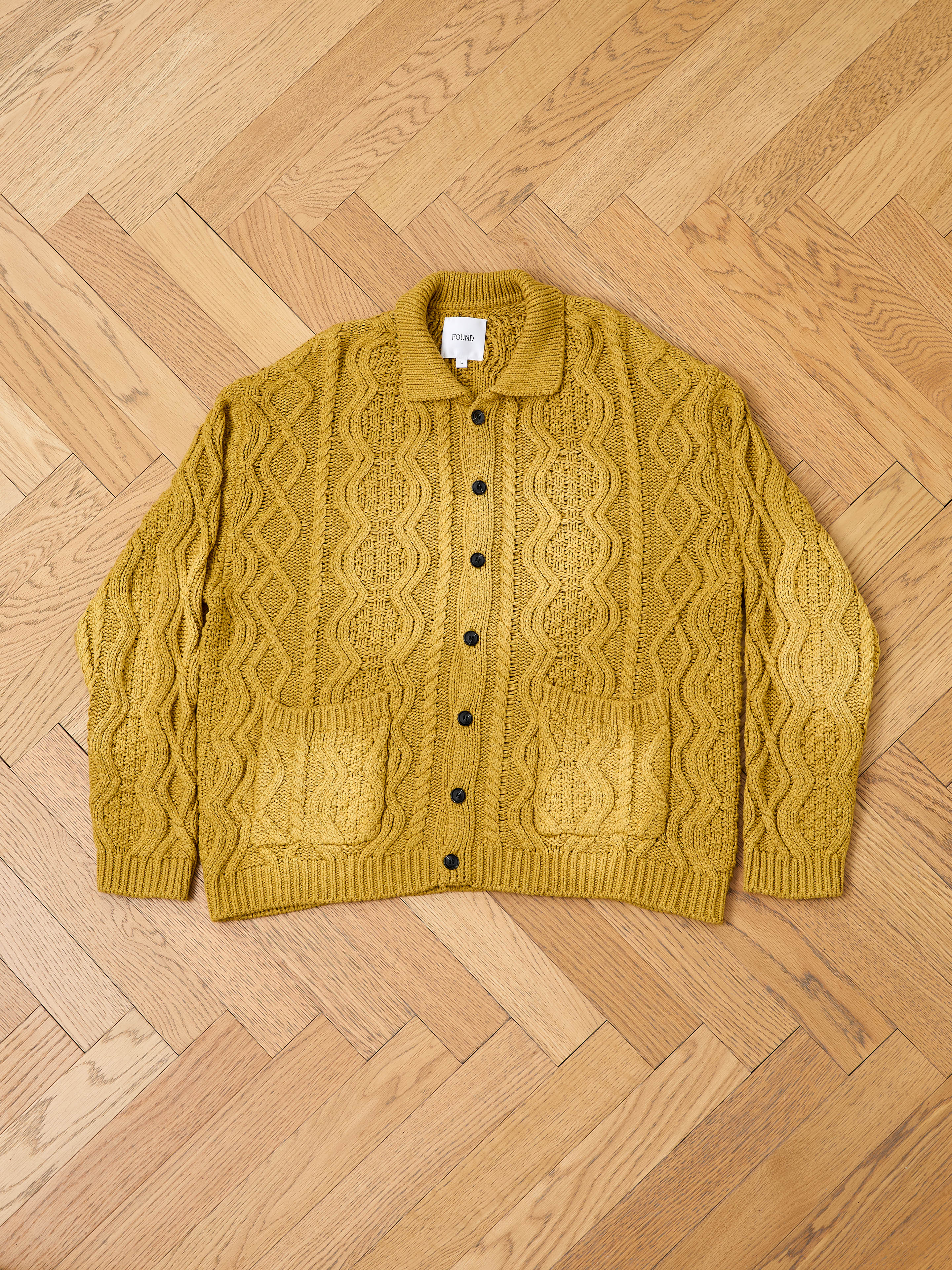 Cable Knit Buttoned Cardigan - Image 12