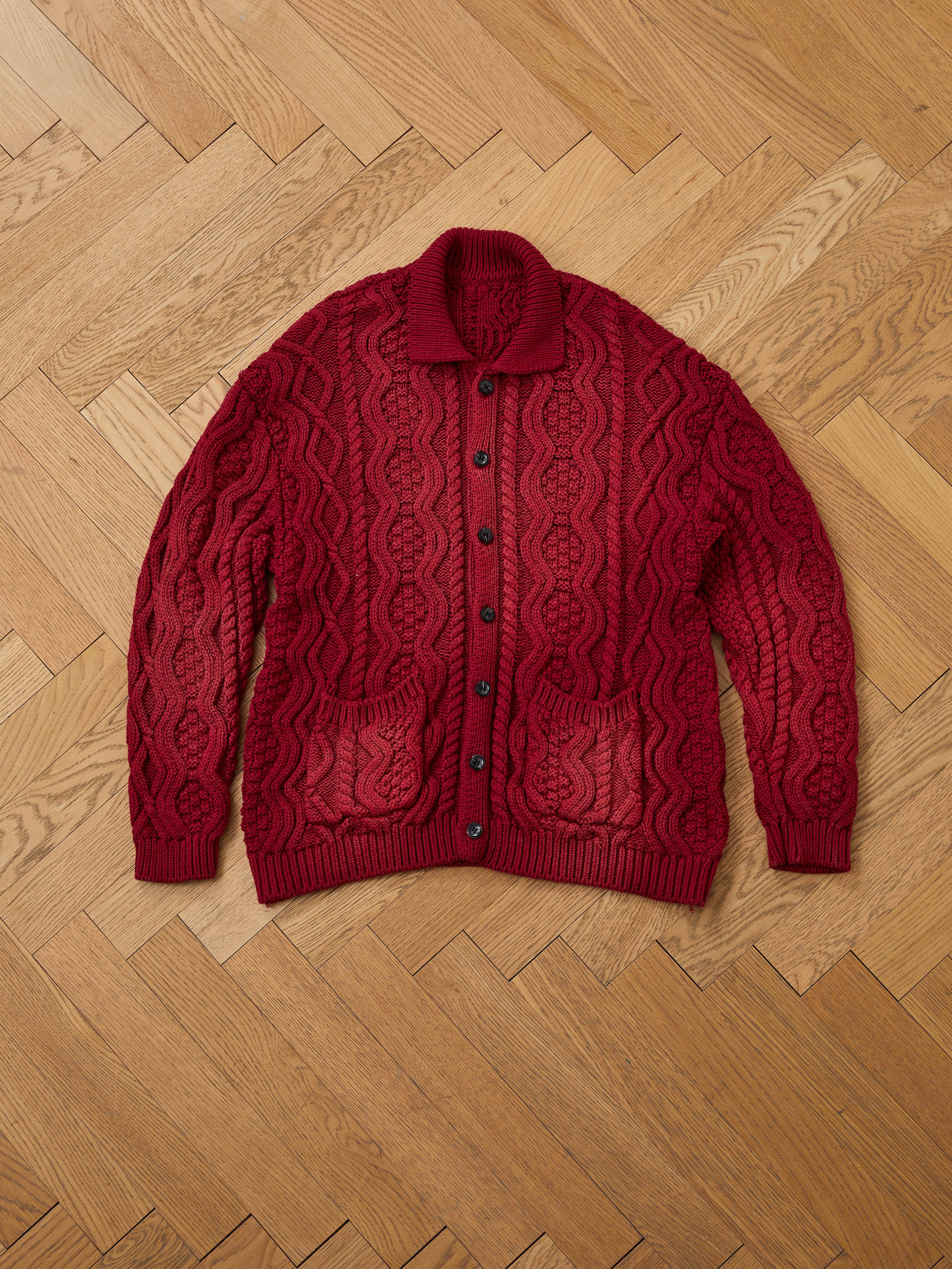 Cable Knit Buttoned Cardigan - Image 11