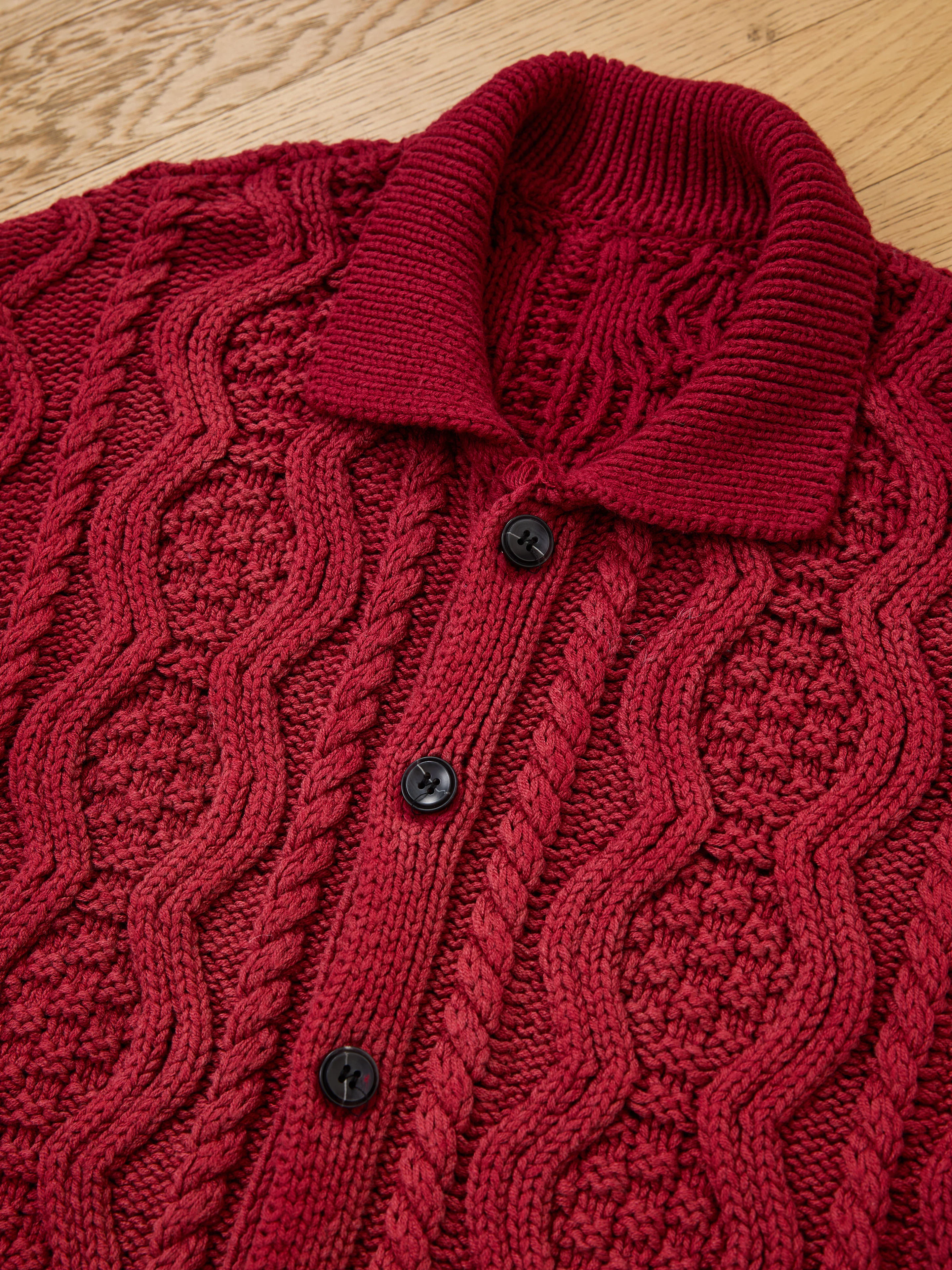 Cable Knit Buttoned Cardigan - Image 14
