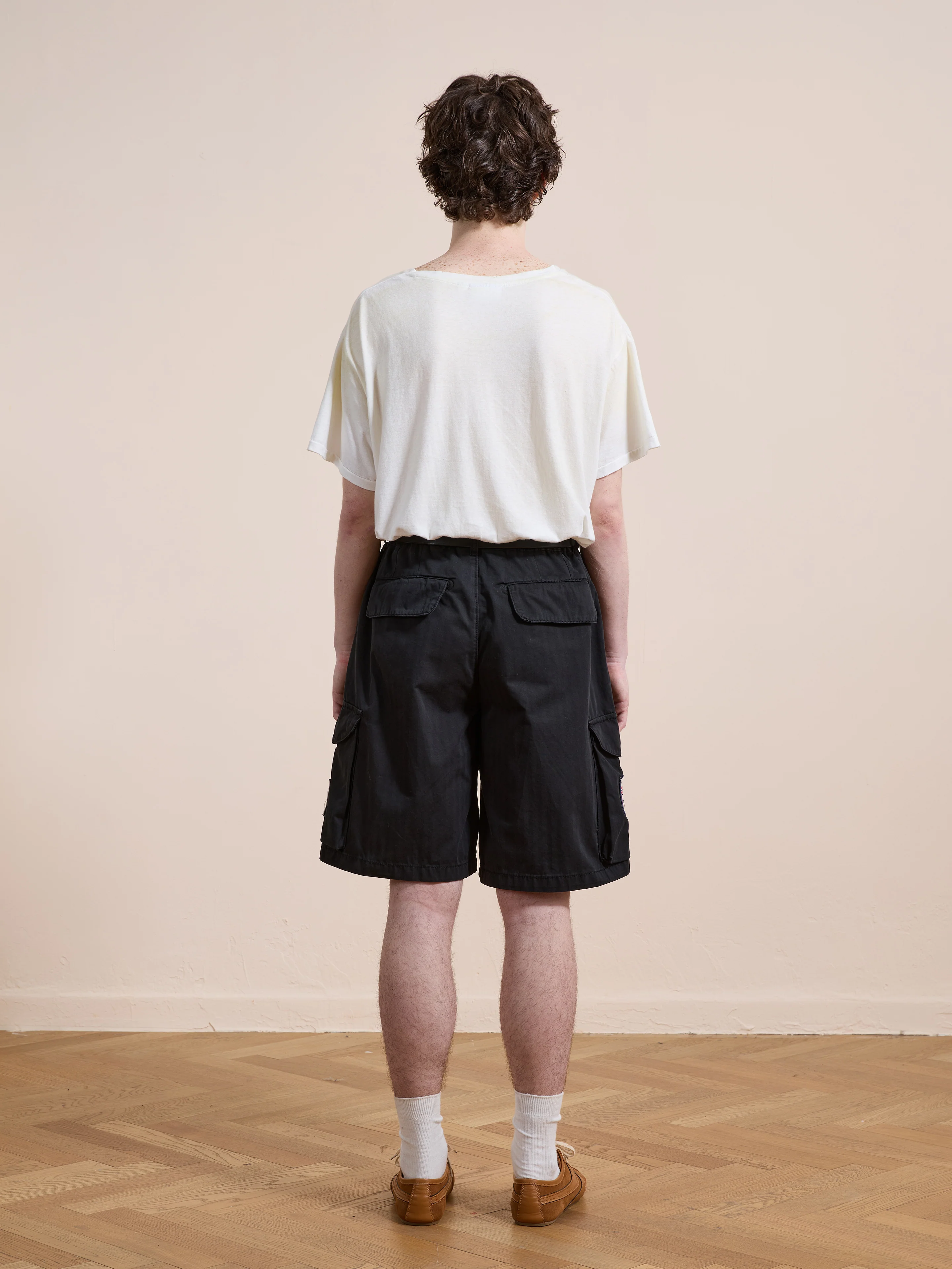 Patchwork Cargo Shorts - Image 9