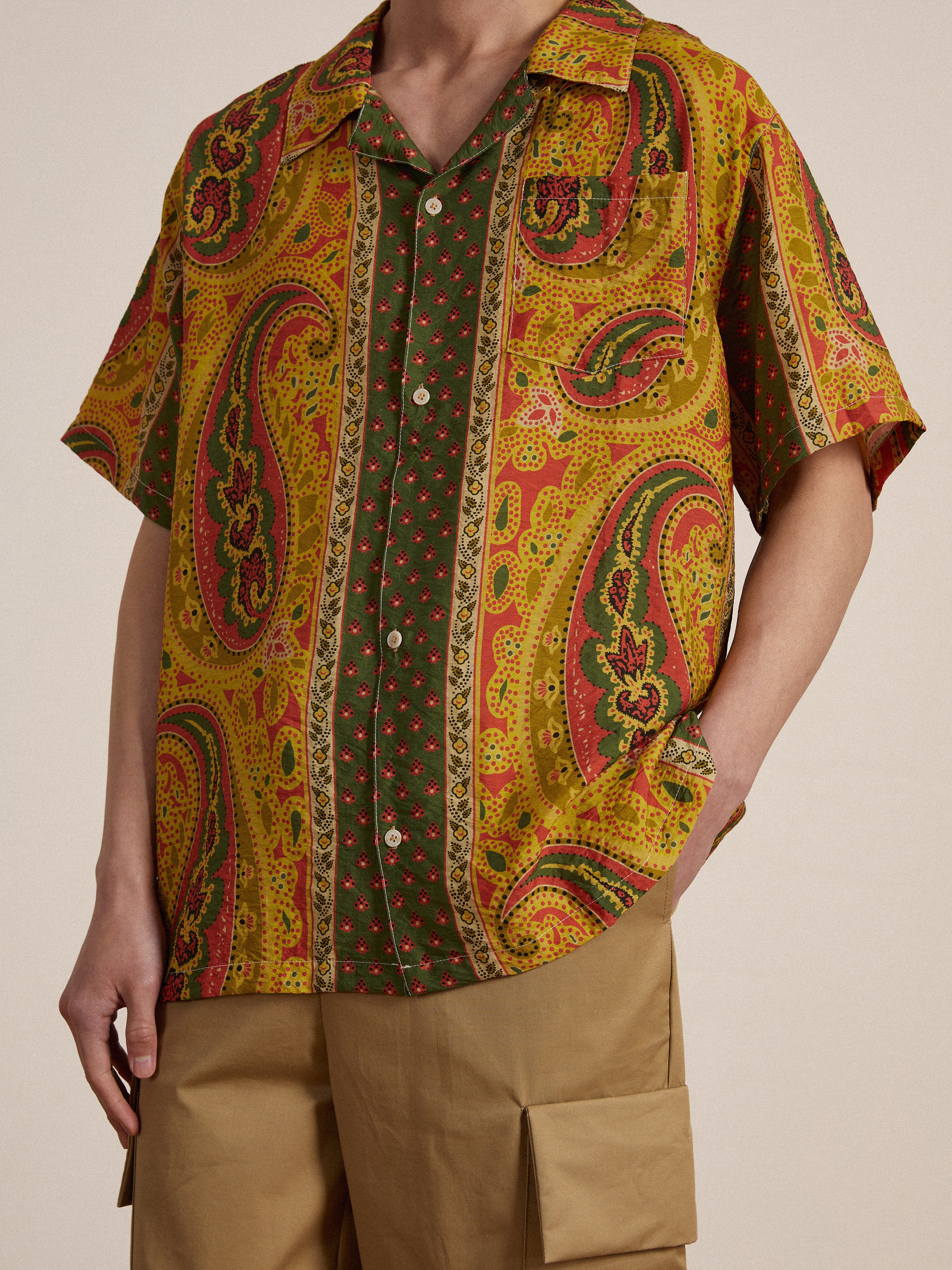Pench Paisley SS Camp Shirt - Image 4